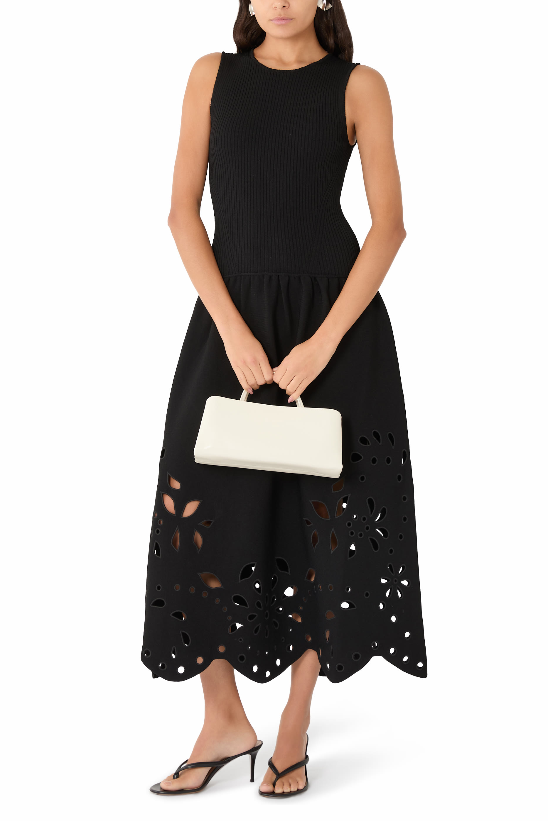  Rosaline Sleeveless Knit Midi Dress 