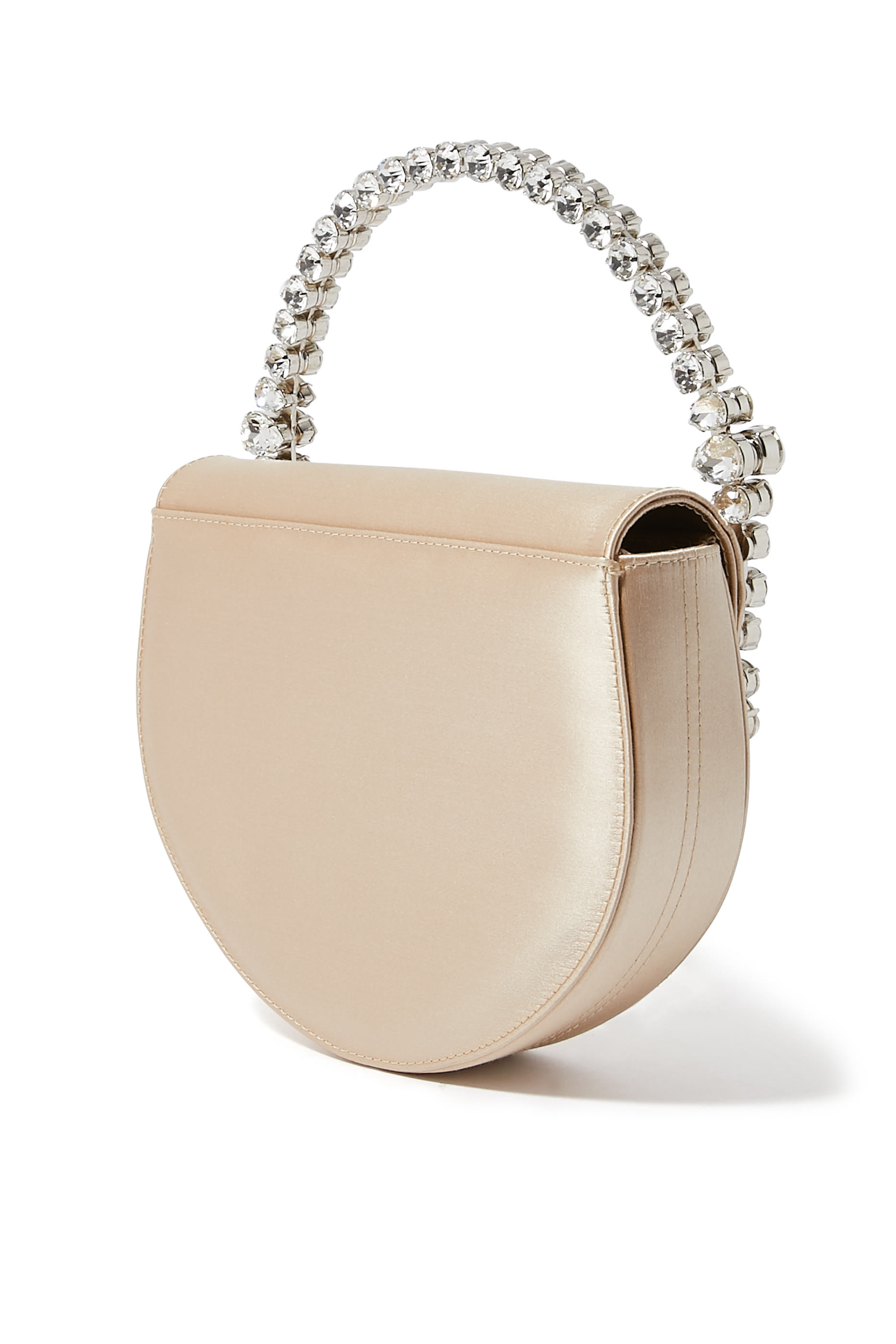 حقيبة كلاتش إيترنيتي بغطاء قلاب مرصع ستان