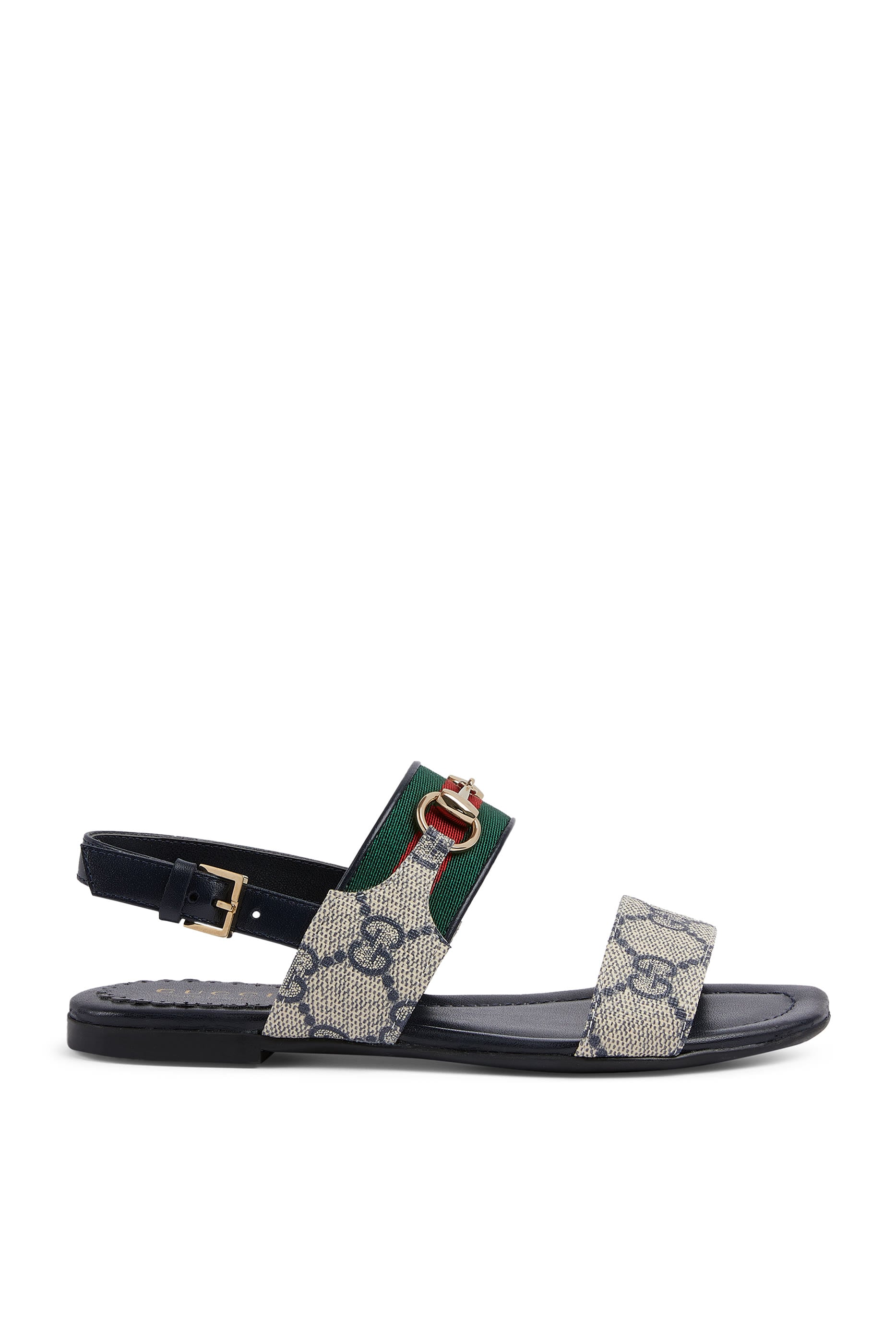 Kids Web and Horsebit Detail Sandals