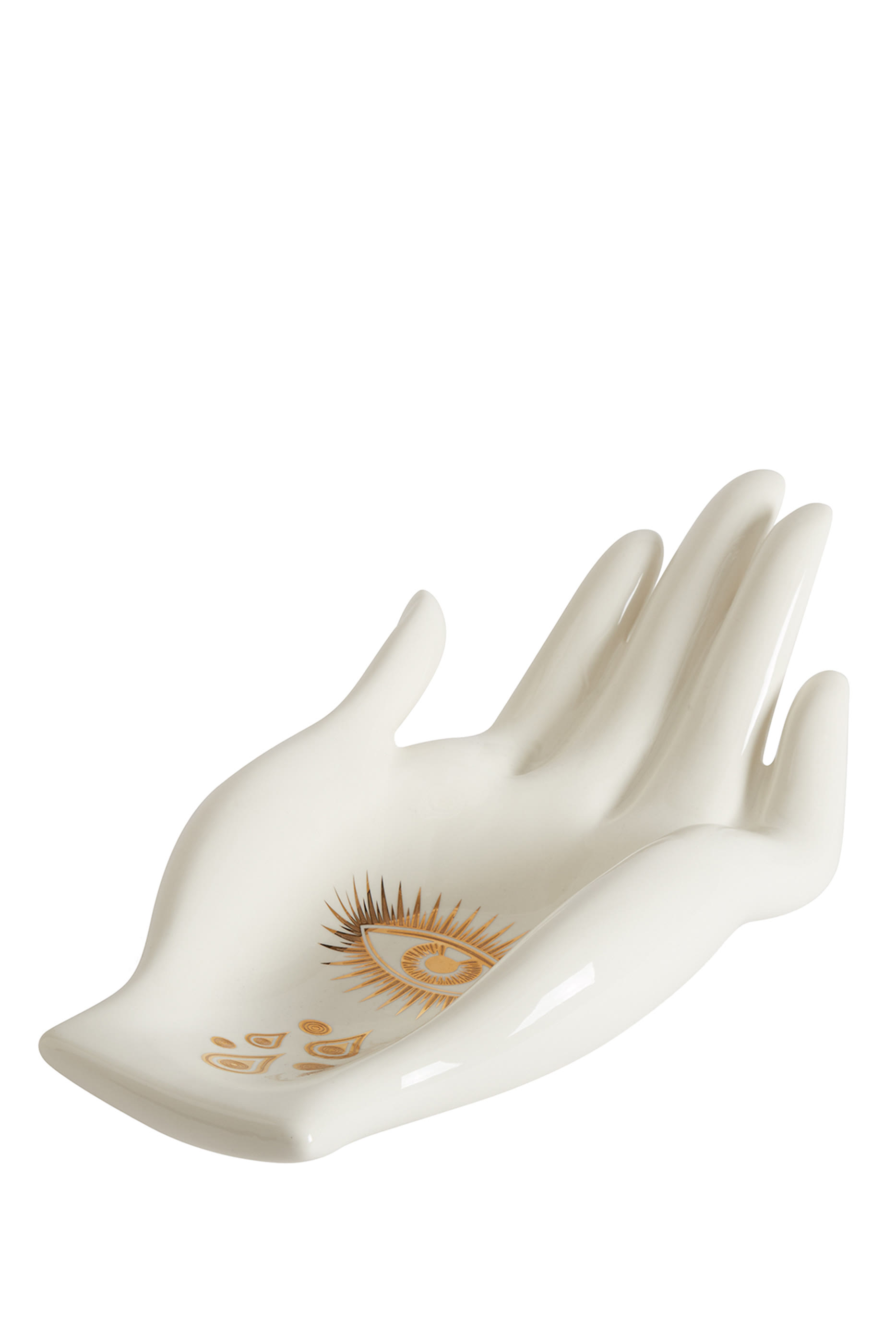 طبق فاكهة إيف مطلي بالذهب