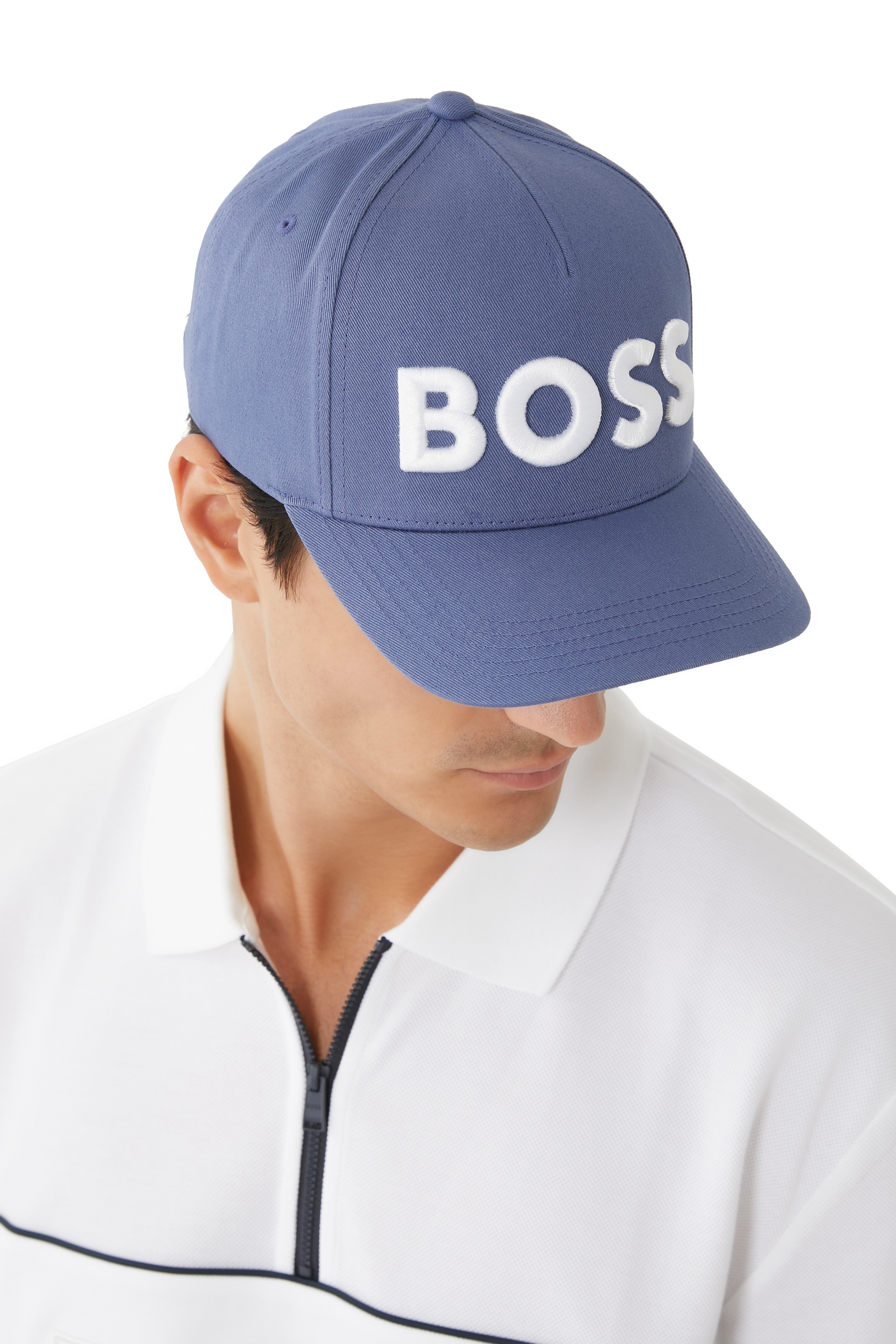 قبعة كاب بخمسة أجزاء مطرزة بشعار الماركة