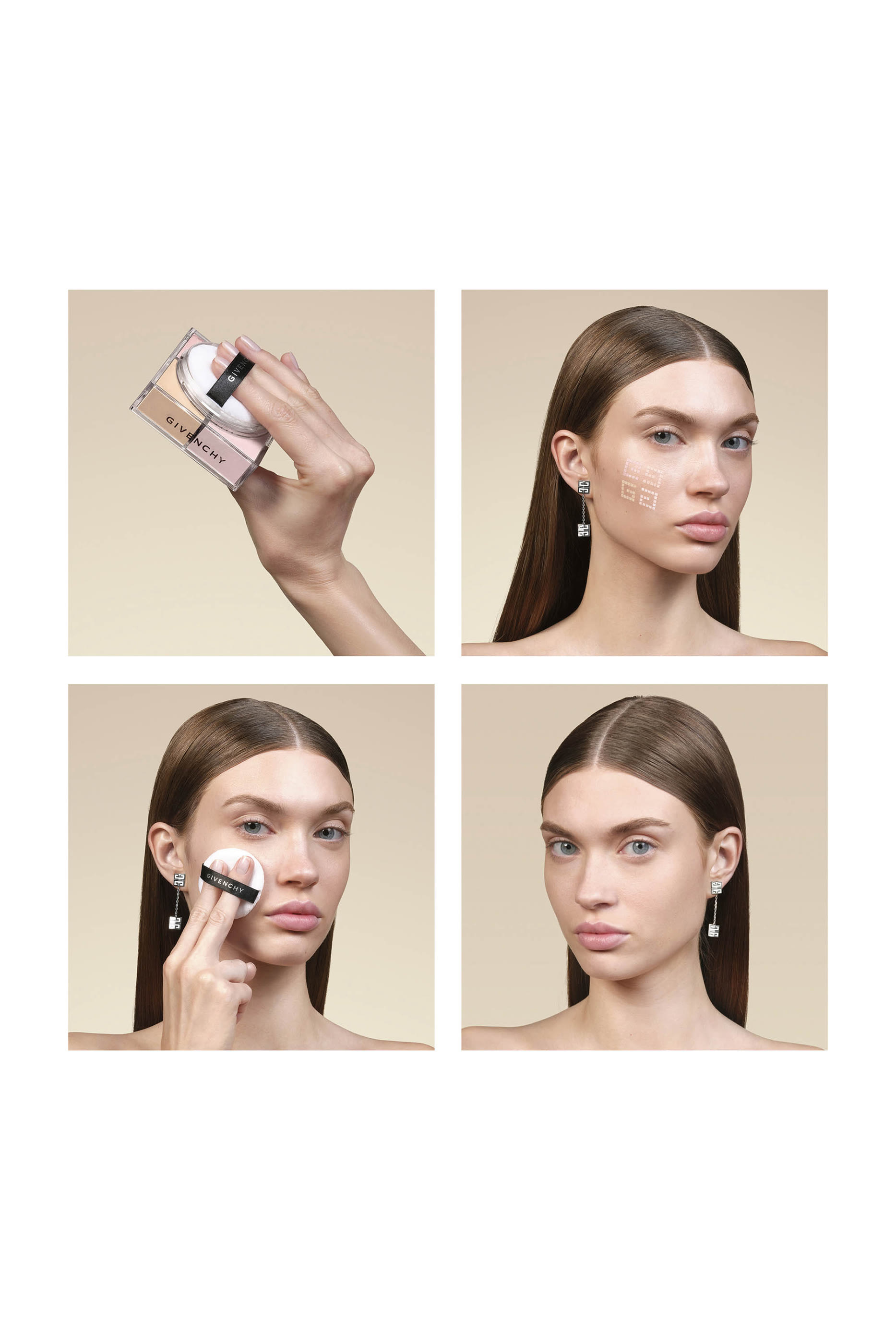 بودرة سائبة بريسم ليبر بأربعة ألوان صغيرة الحجم