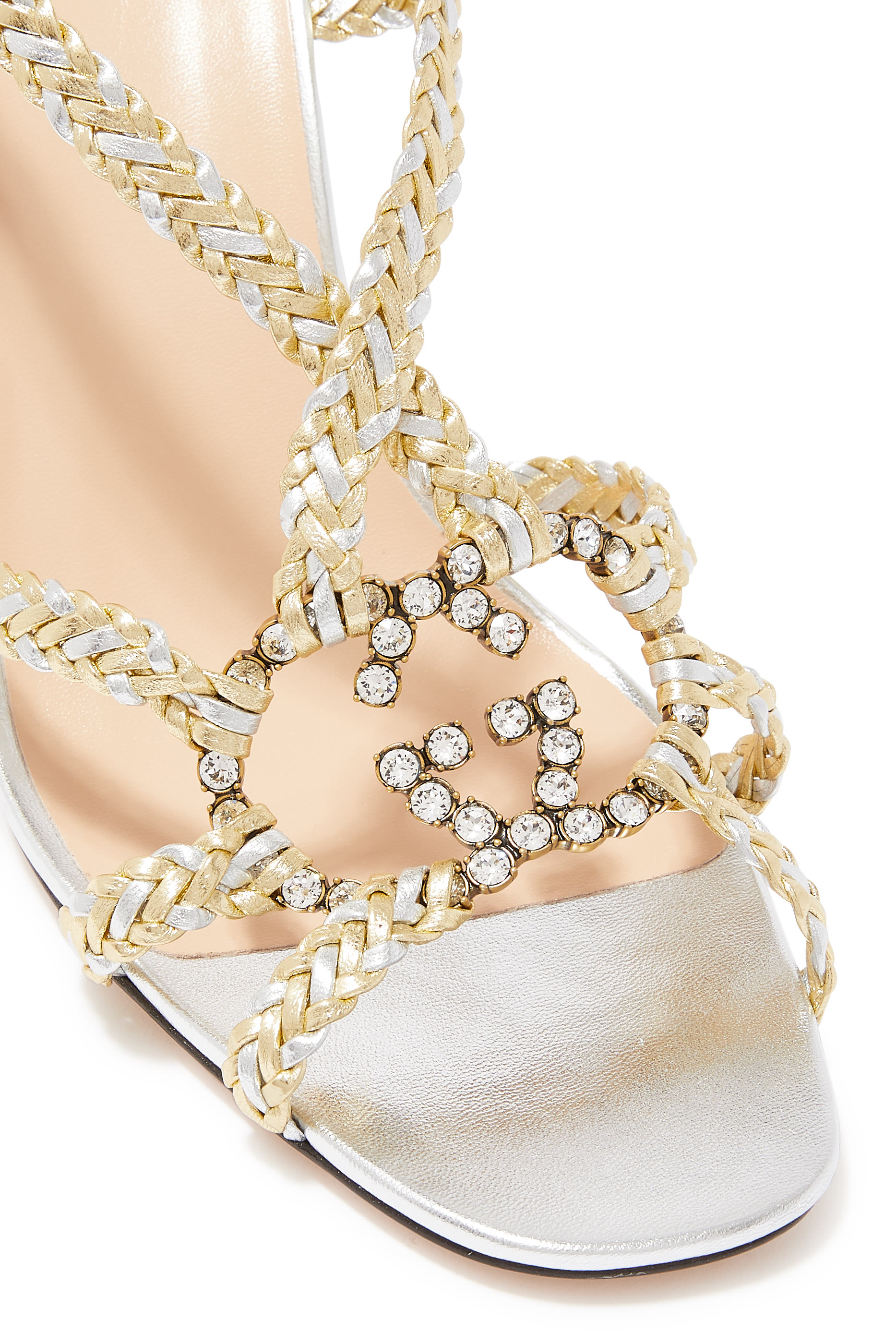 صندل نجوم 115 جلد مزين بشعار الماركة