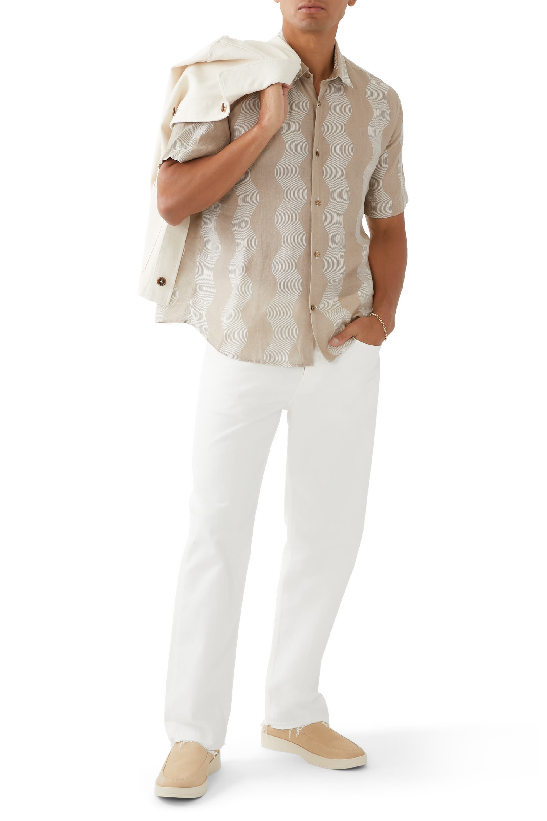 قميص كاسترو بنقشة كابانا مخططة