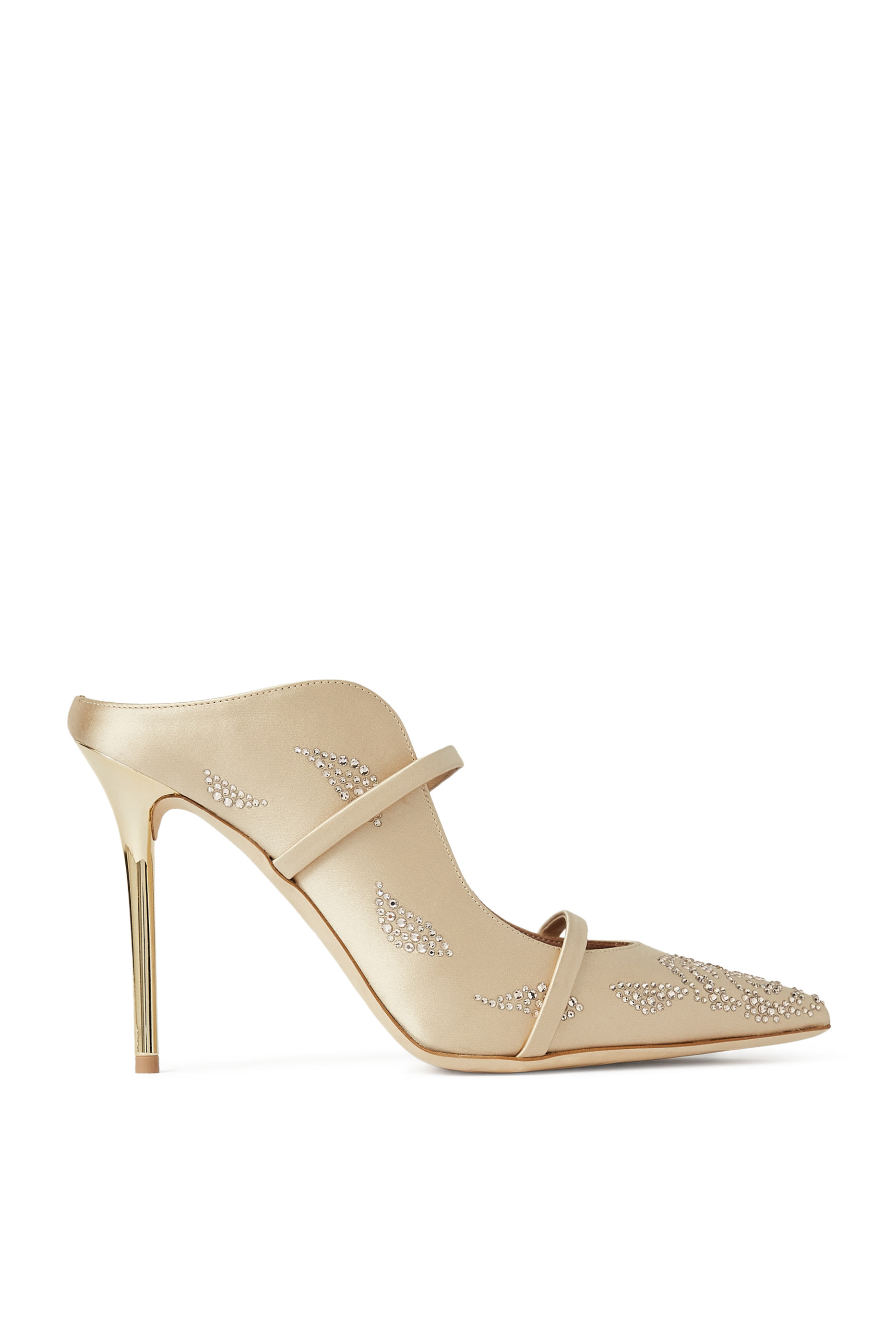 حذاء مورين 100 مفتوح من الخلف مزين بالكريستال