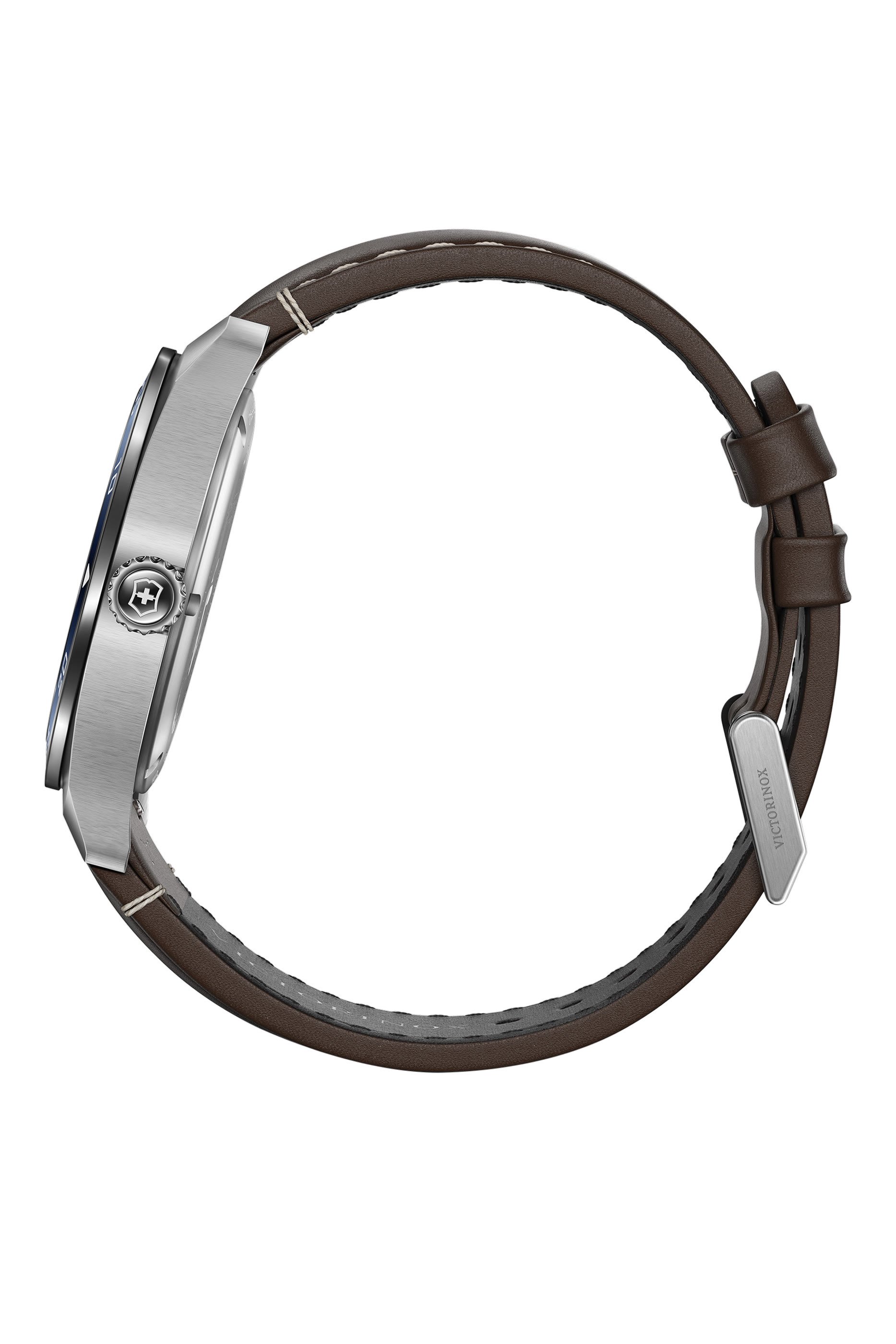 ساعة كرونوغراف سويس ارمي، ستانلس ستيل وجلد