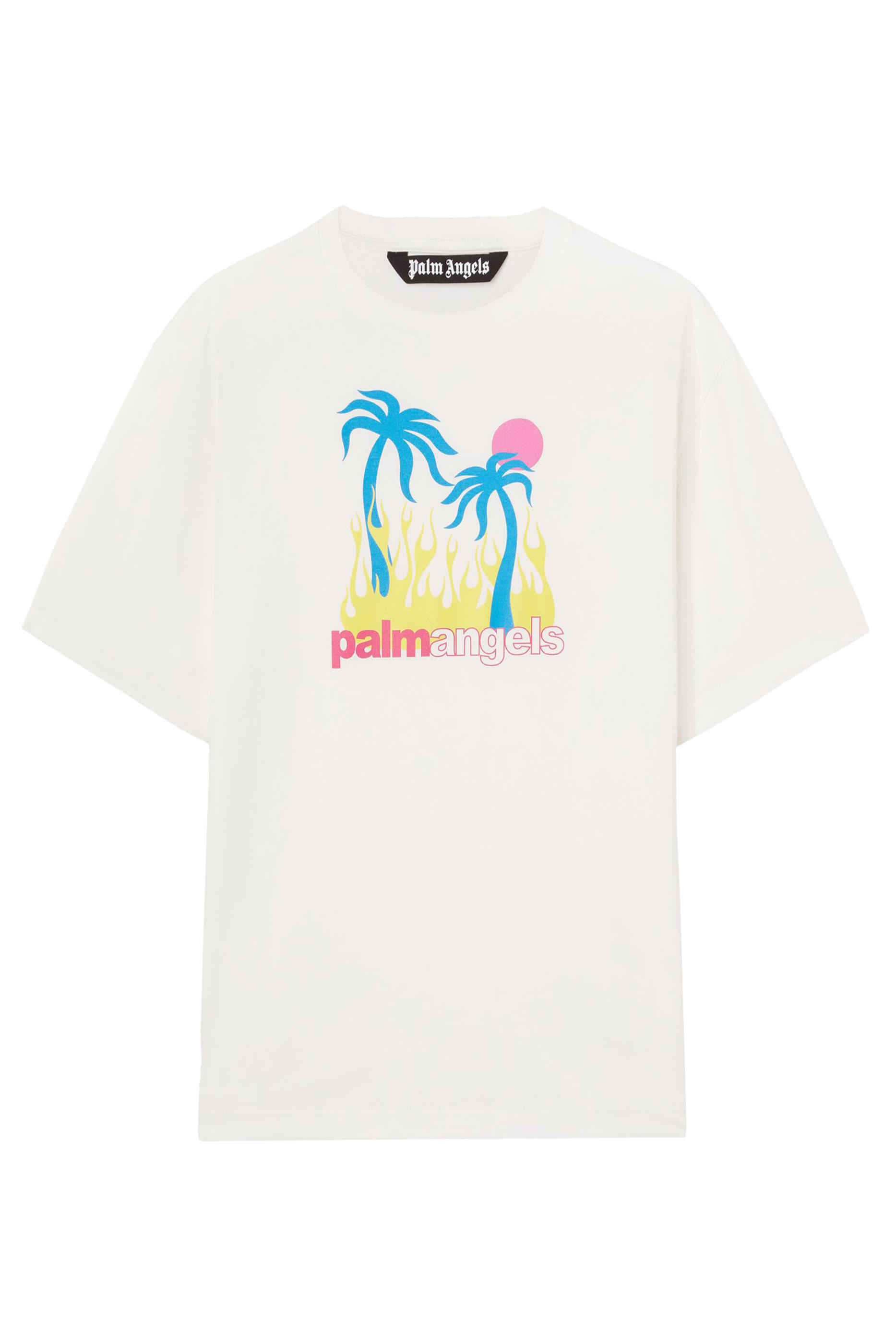 تيشيرت بنقشة واحة ملتهبة