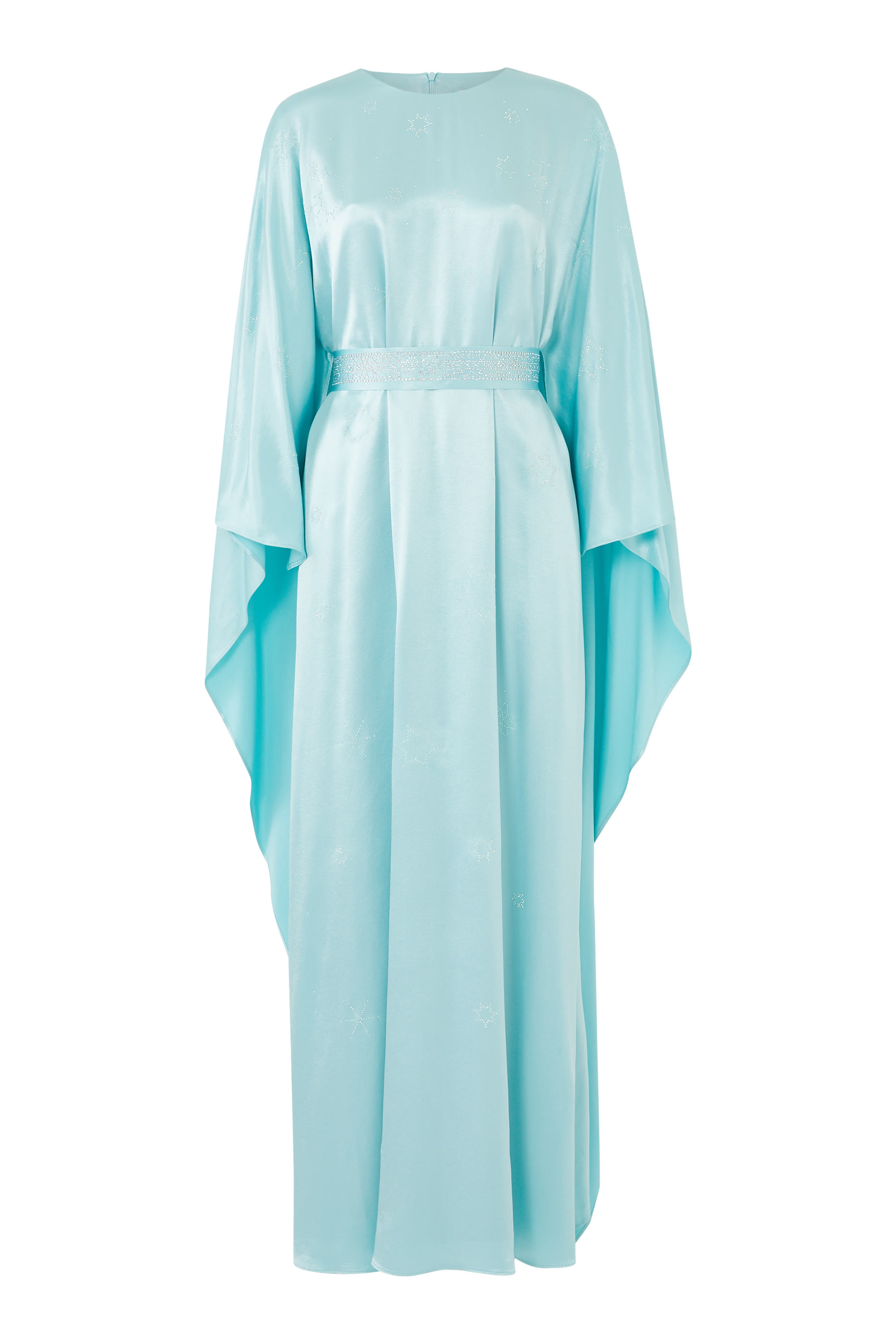 فستان طويل بتطريزات