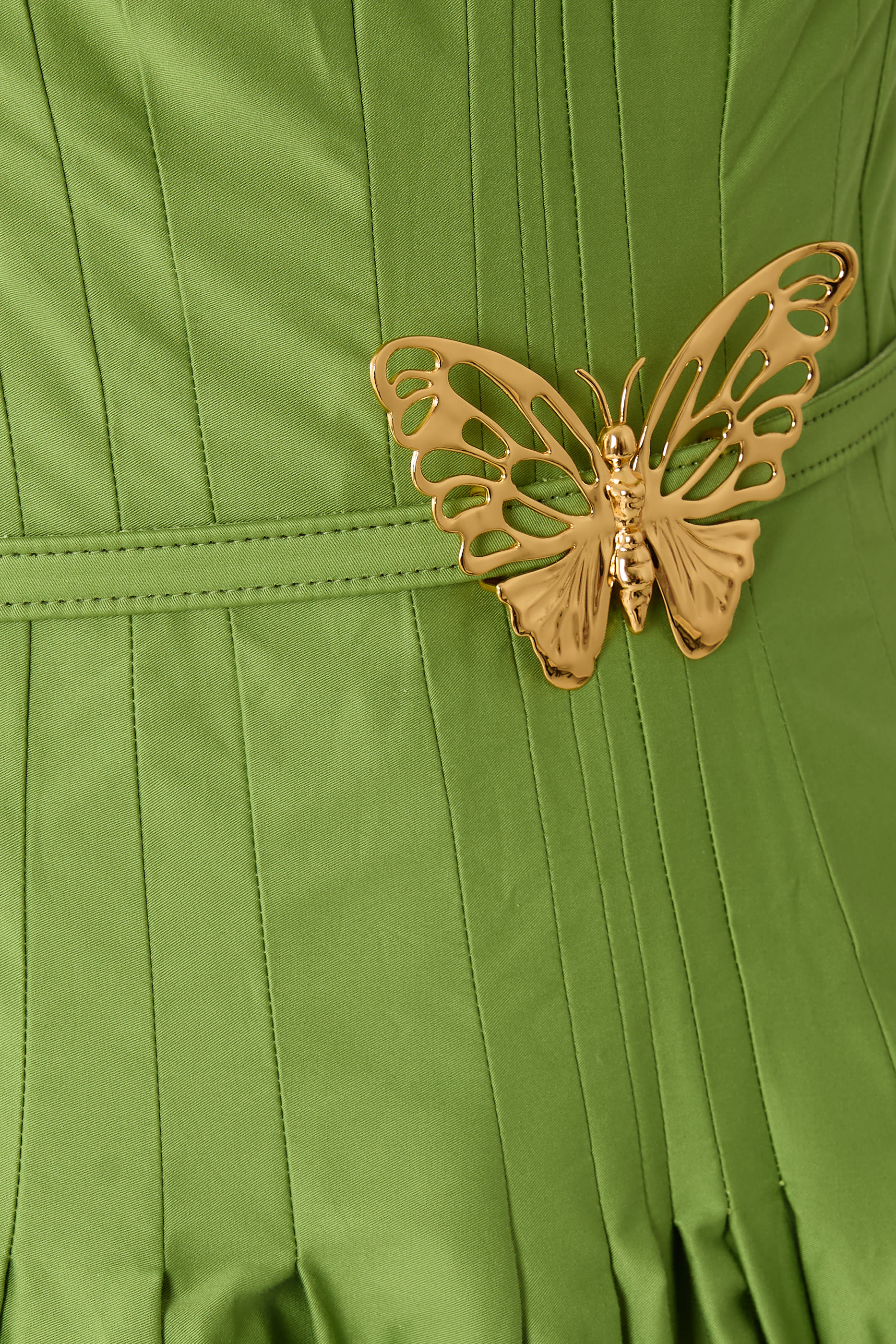 فستان بلا حمالات قطن تويل