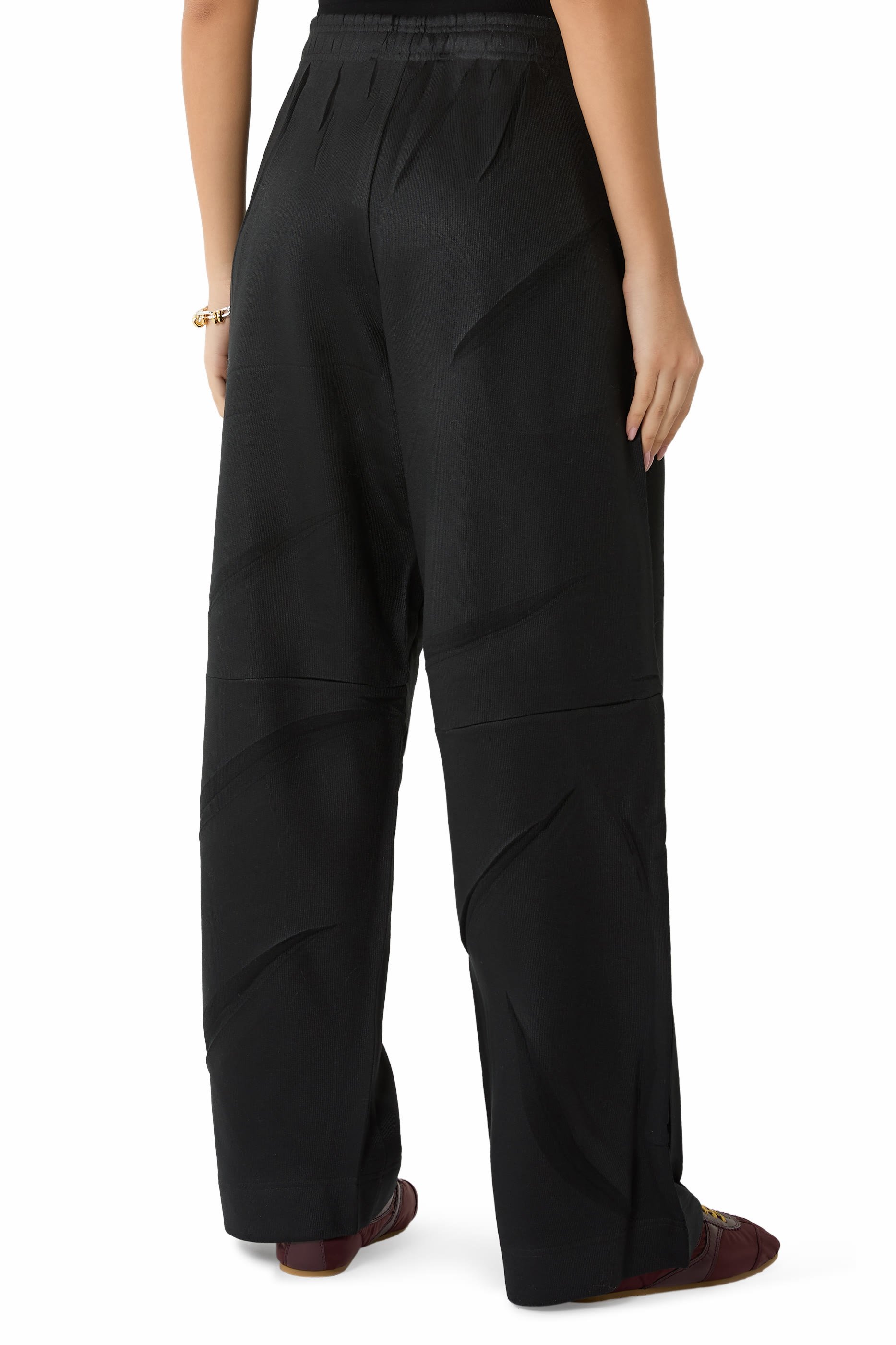 بنطال رياضي بقصة فضفاضة تيري مجعد