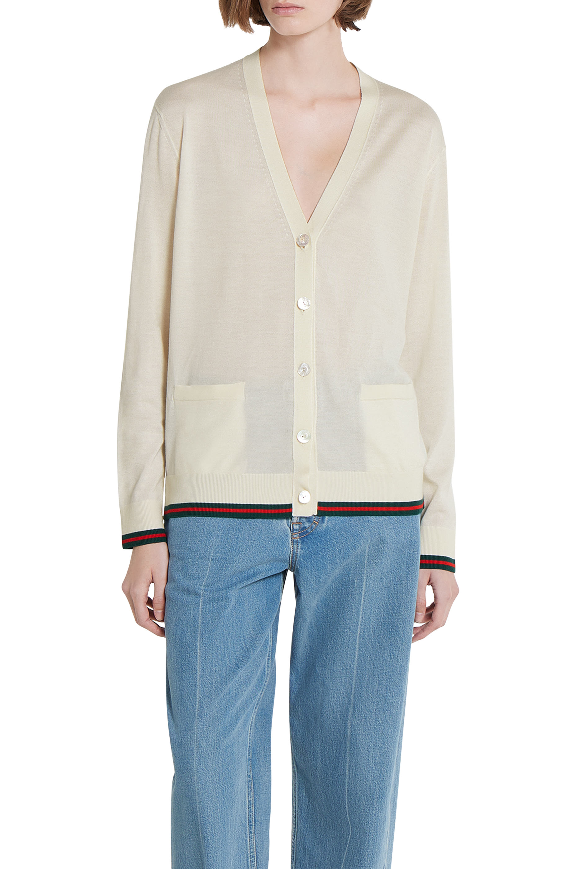 كارديجان حرير وكشمير فائق النعومة