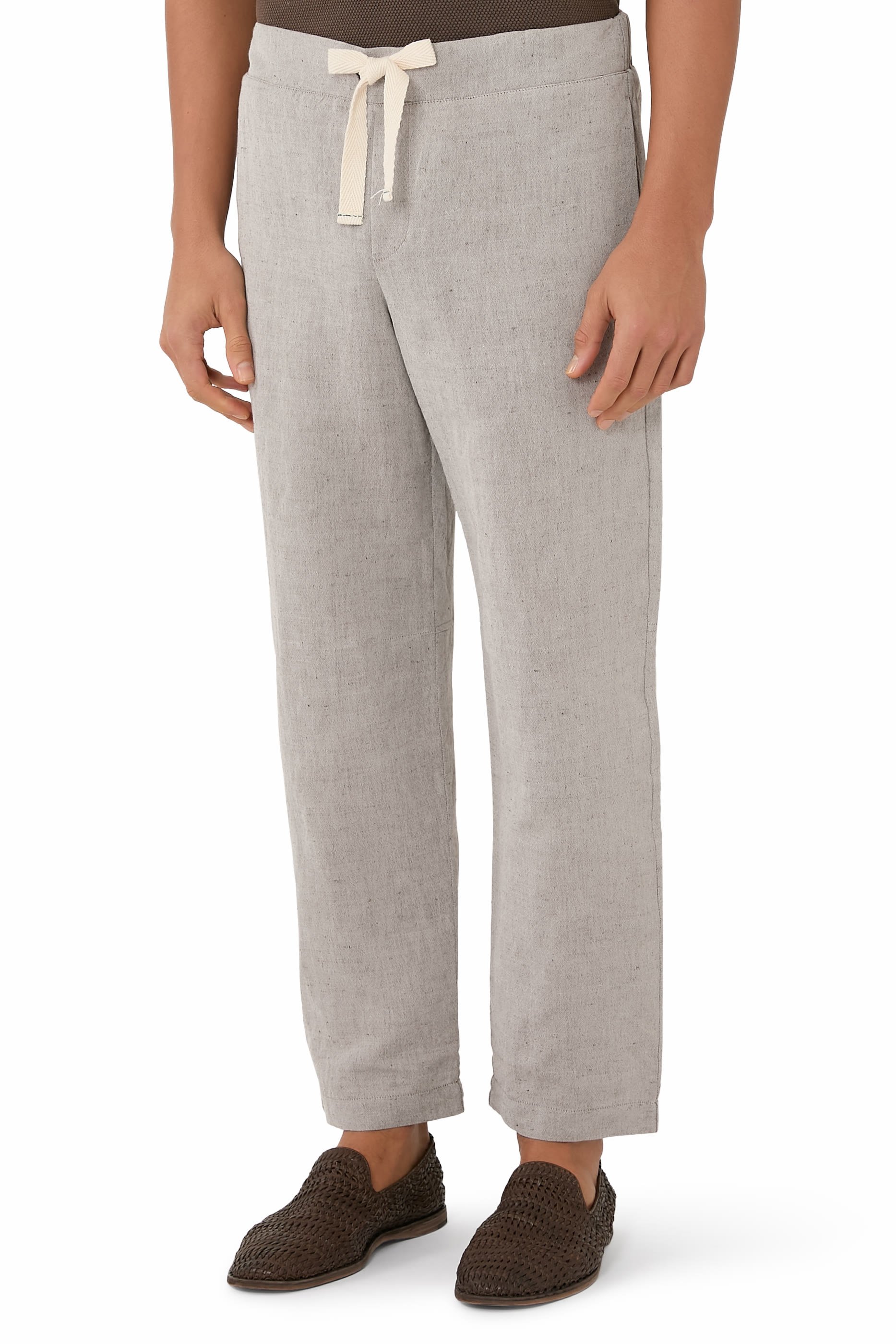 Drawstring Linen Trousers