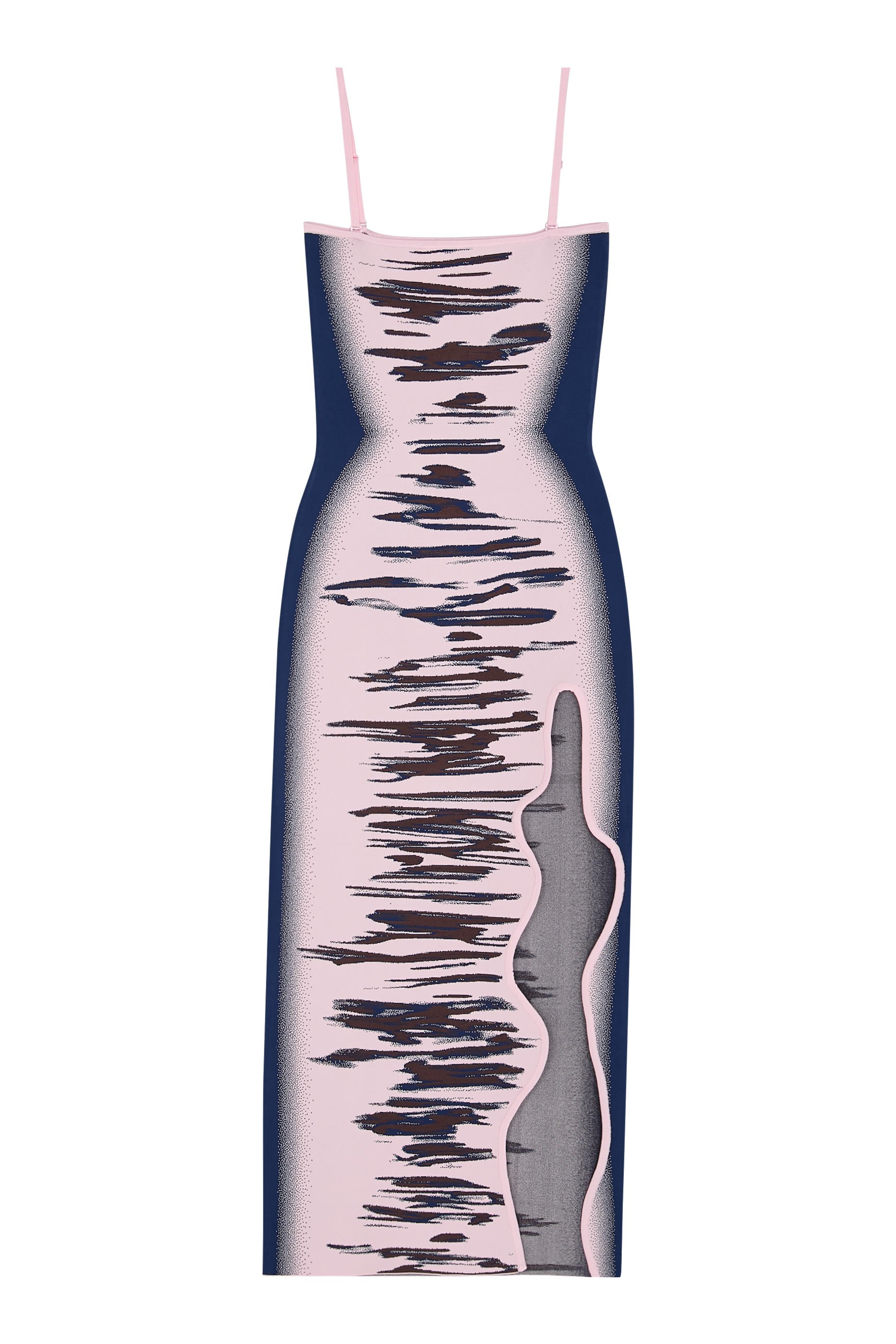 فستان ايريس اوشن طويل بلا أكمام بنقشة