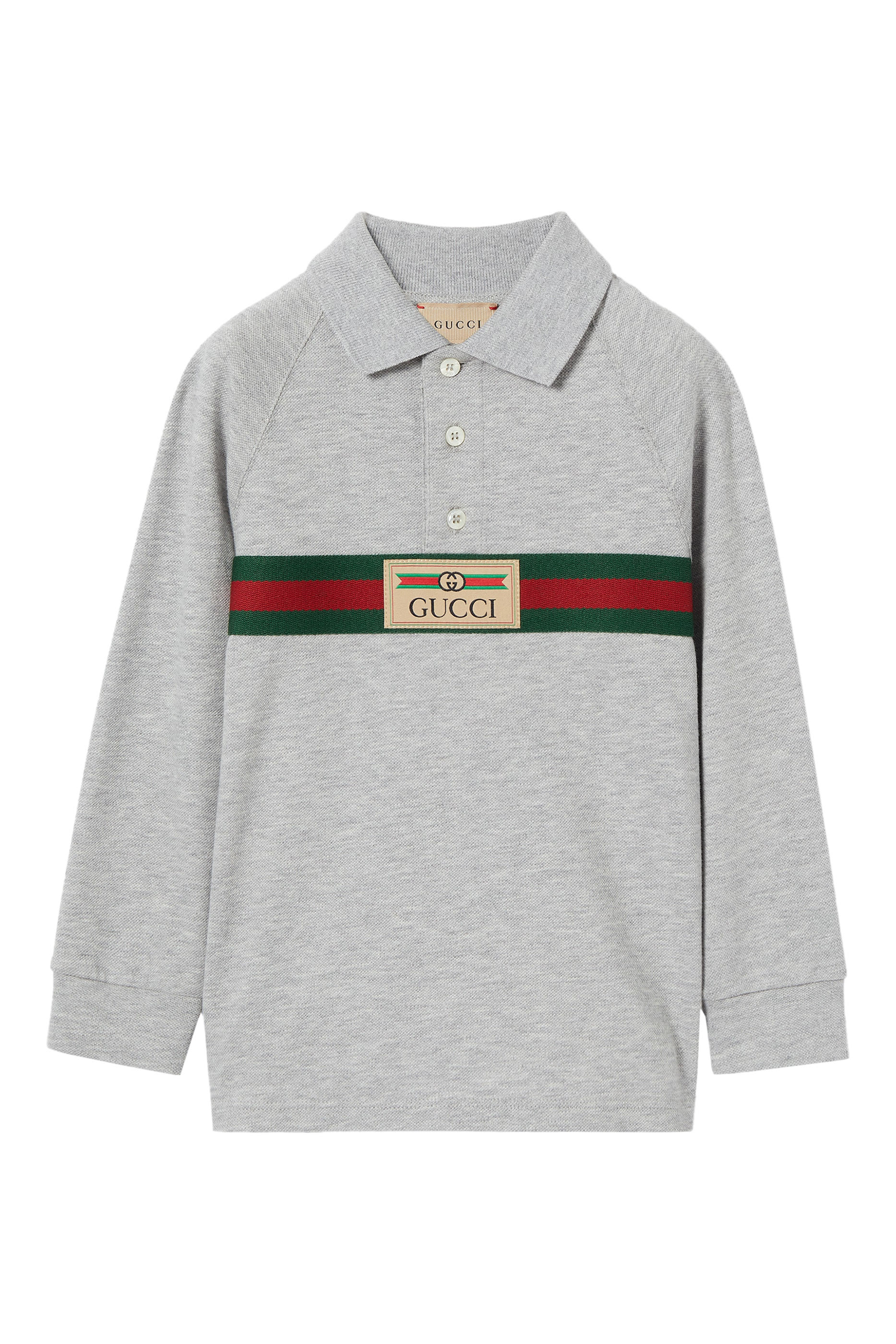 قميص بولو بشريط ويب للأطفال