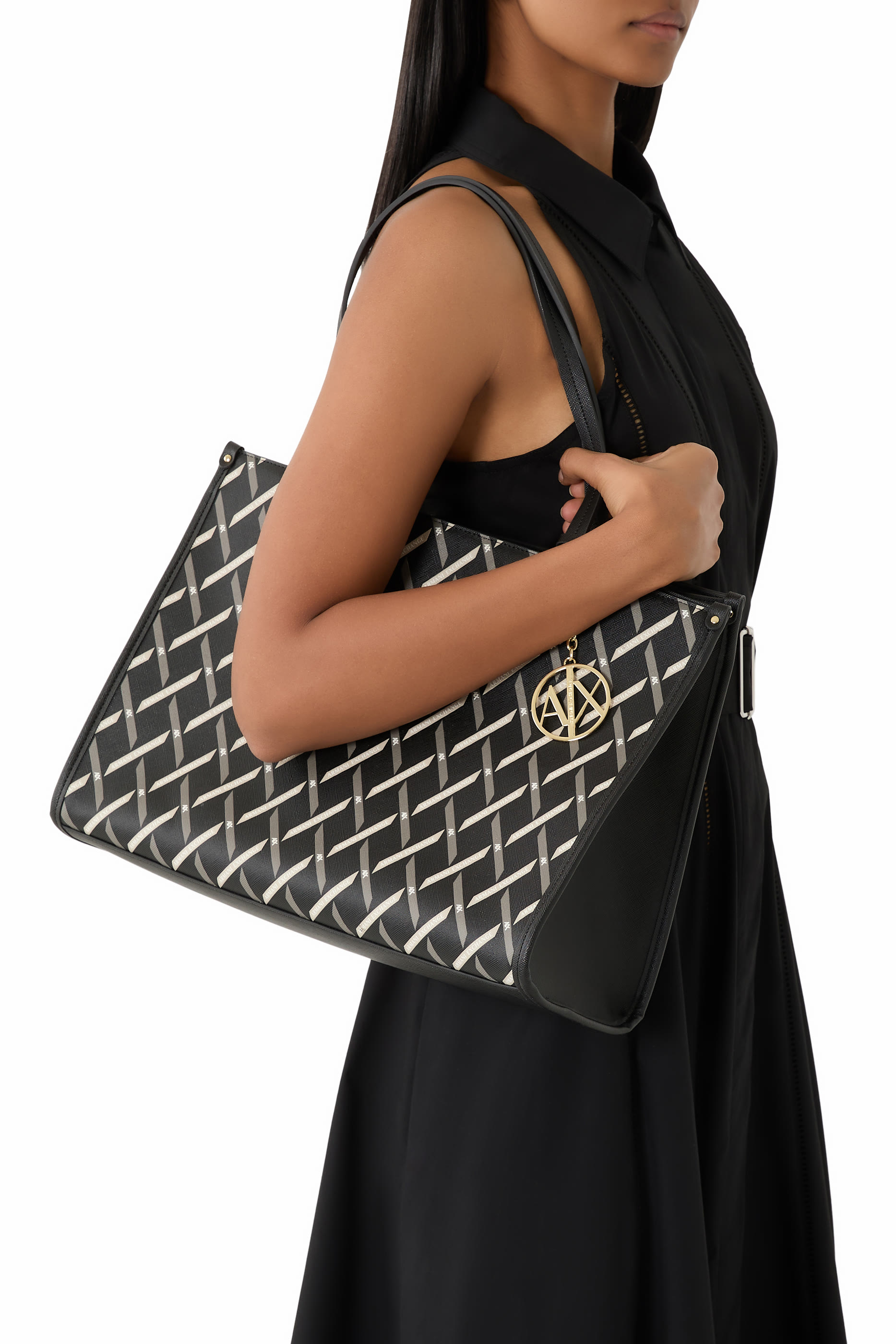 حقيبة يد جينجر بشعار الماركة