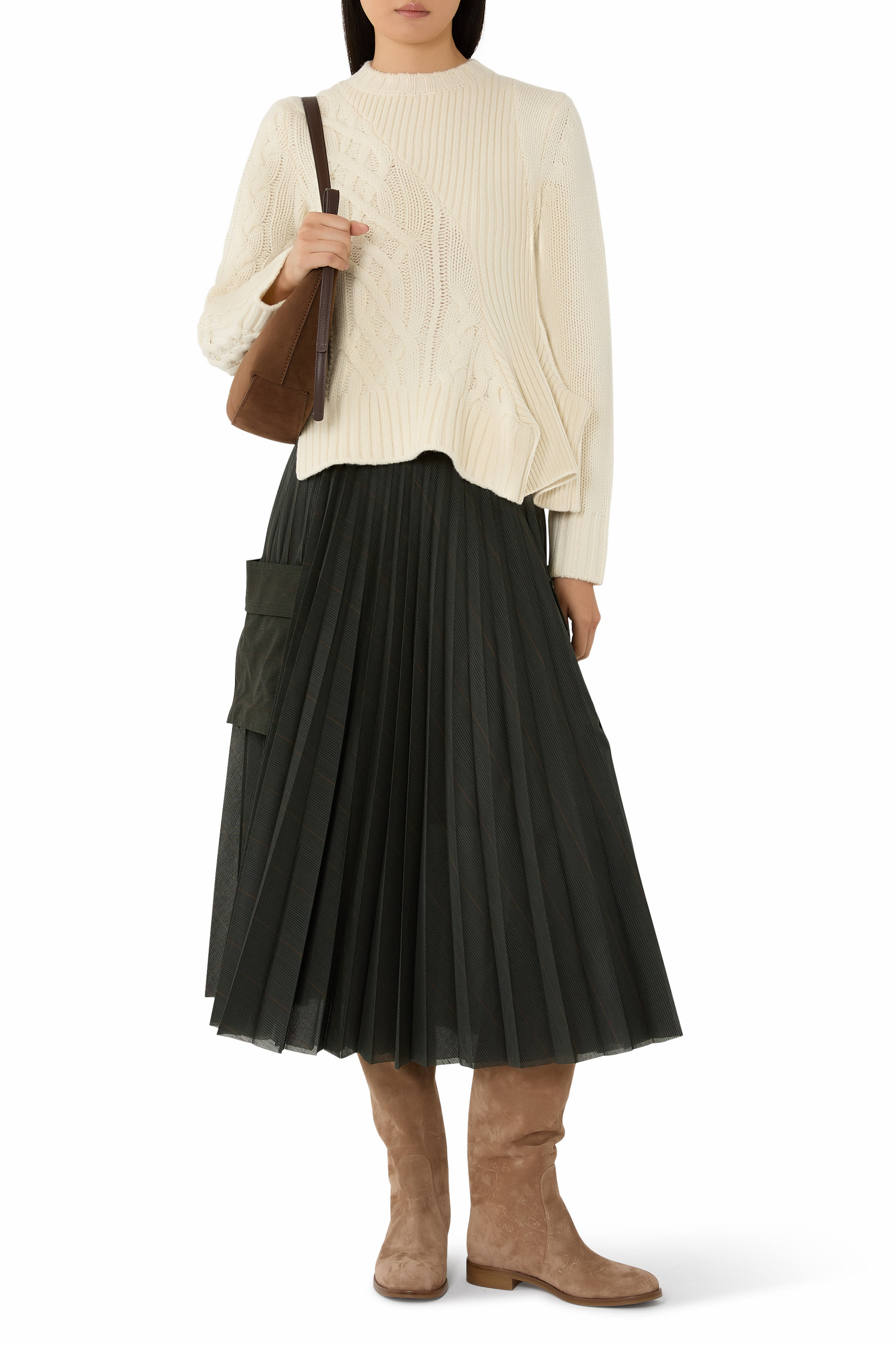 كنزة نسيج صوف