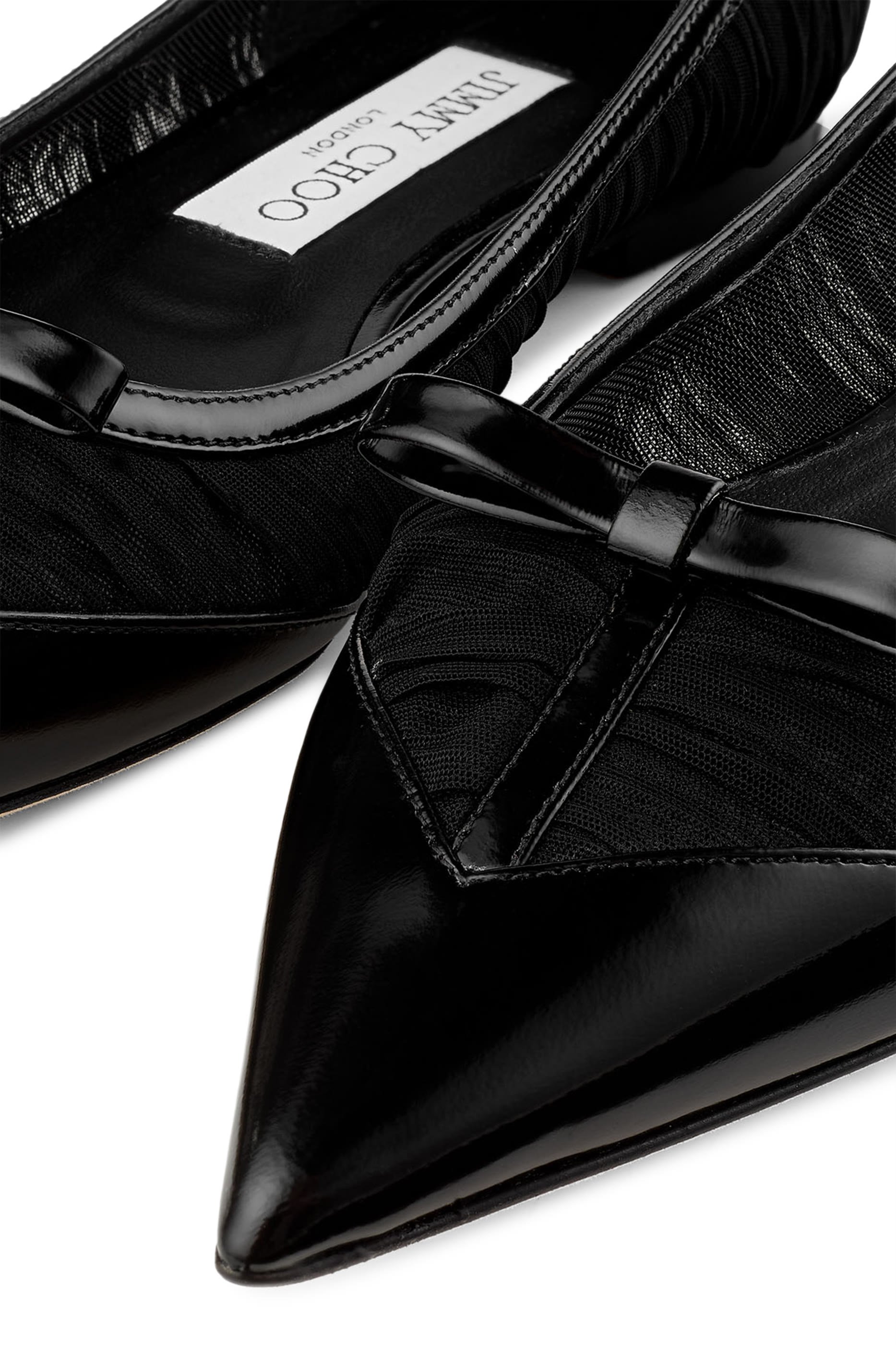 حذاء بالرينا لوف بكعب مسطح قماش شبكي