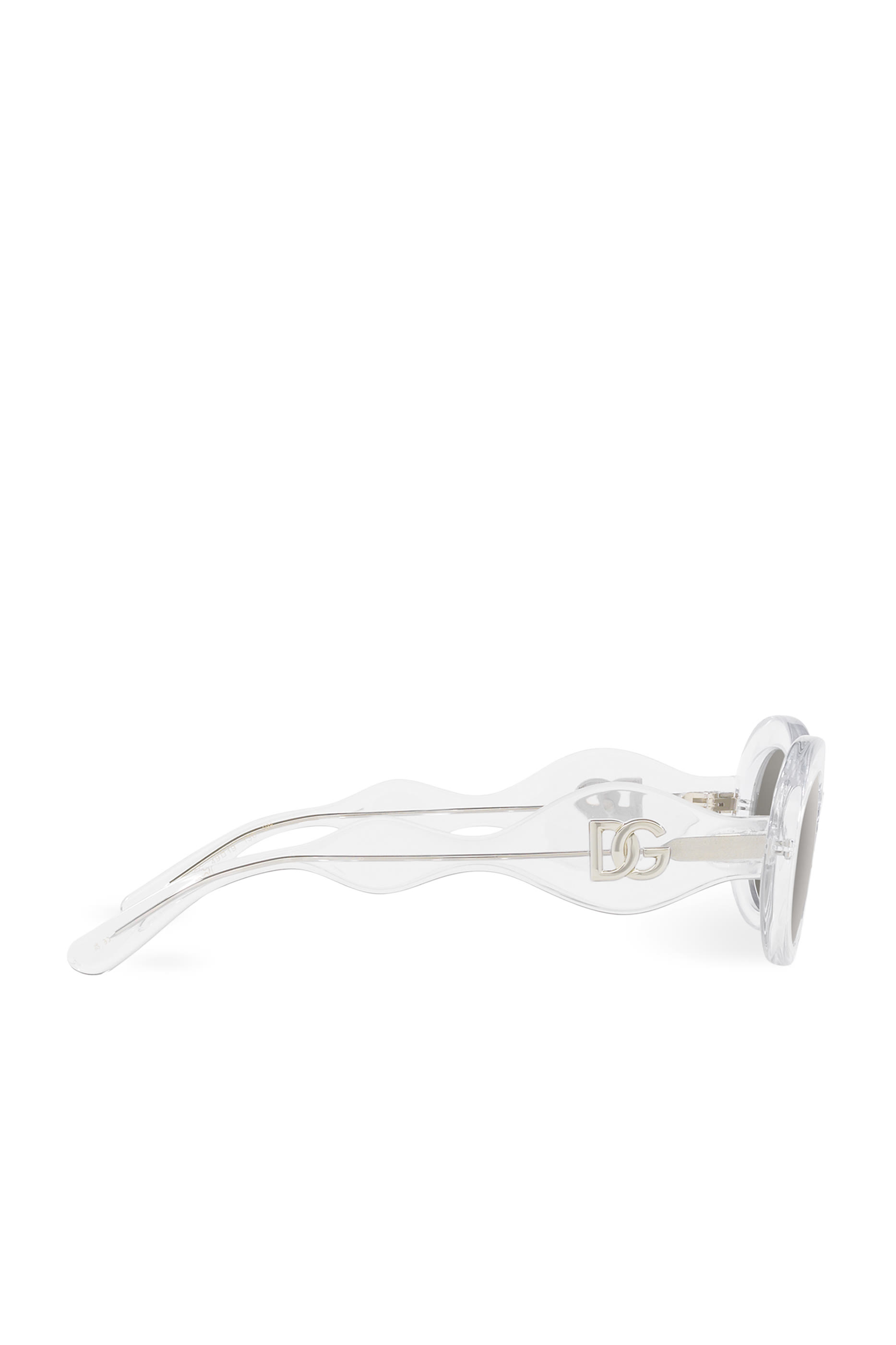 نظارة شمسية بشعار حرفي الماركة بتصميم متقاطع