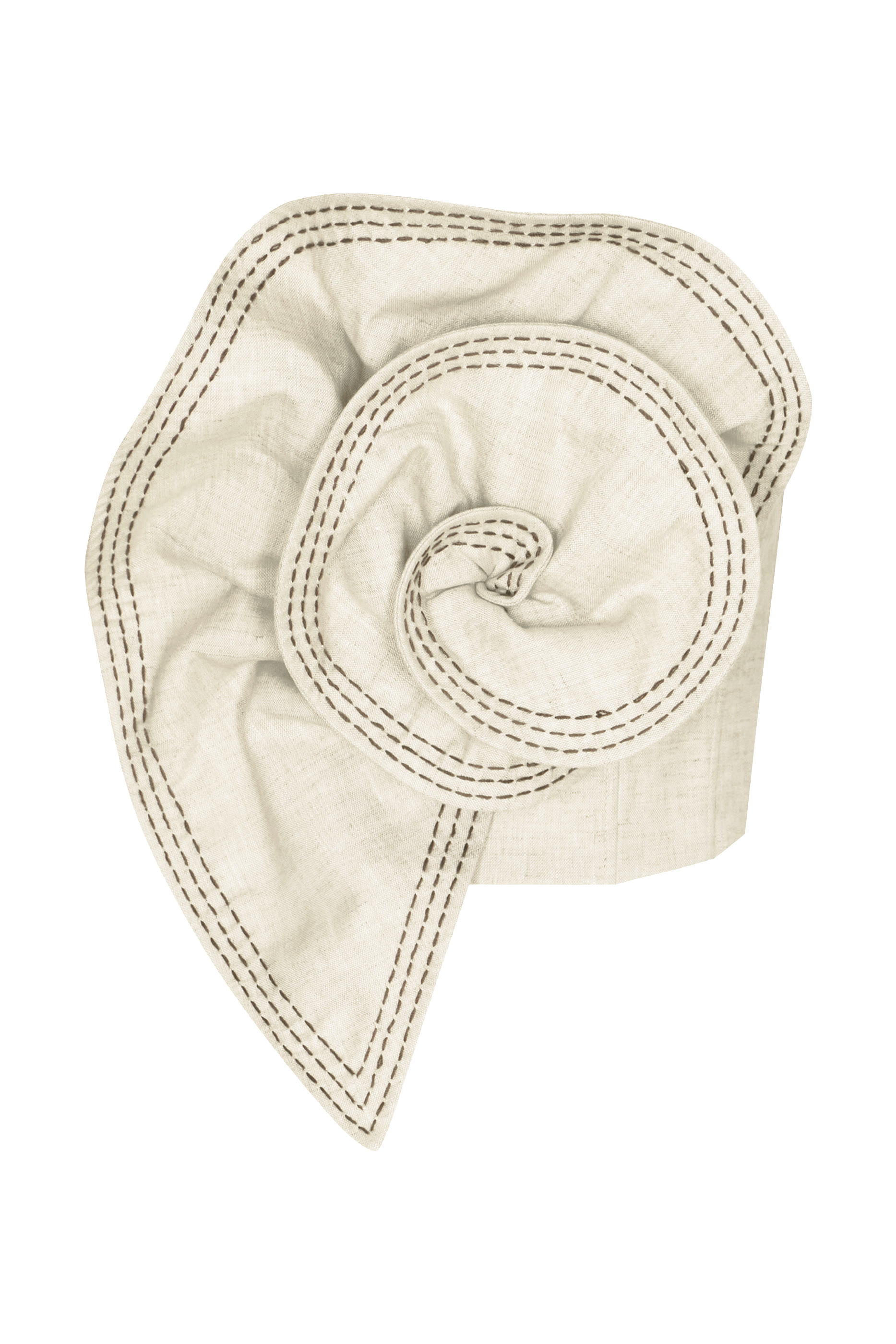 بلوزة فوسيلز بتطريزات وقصة قصيرة