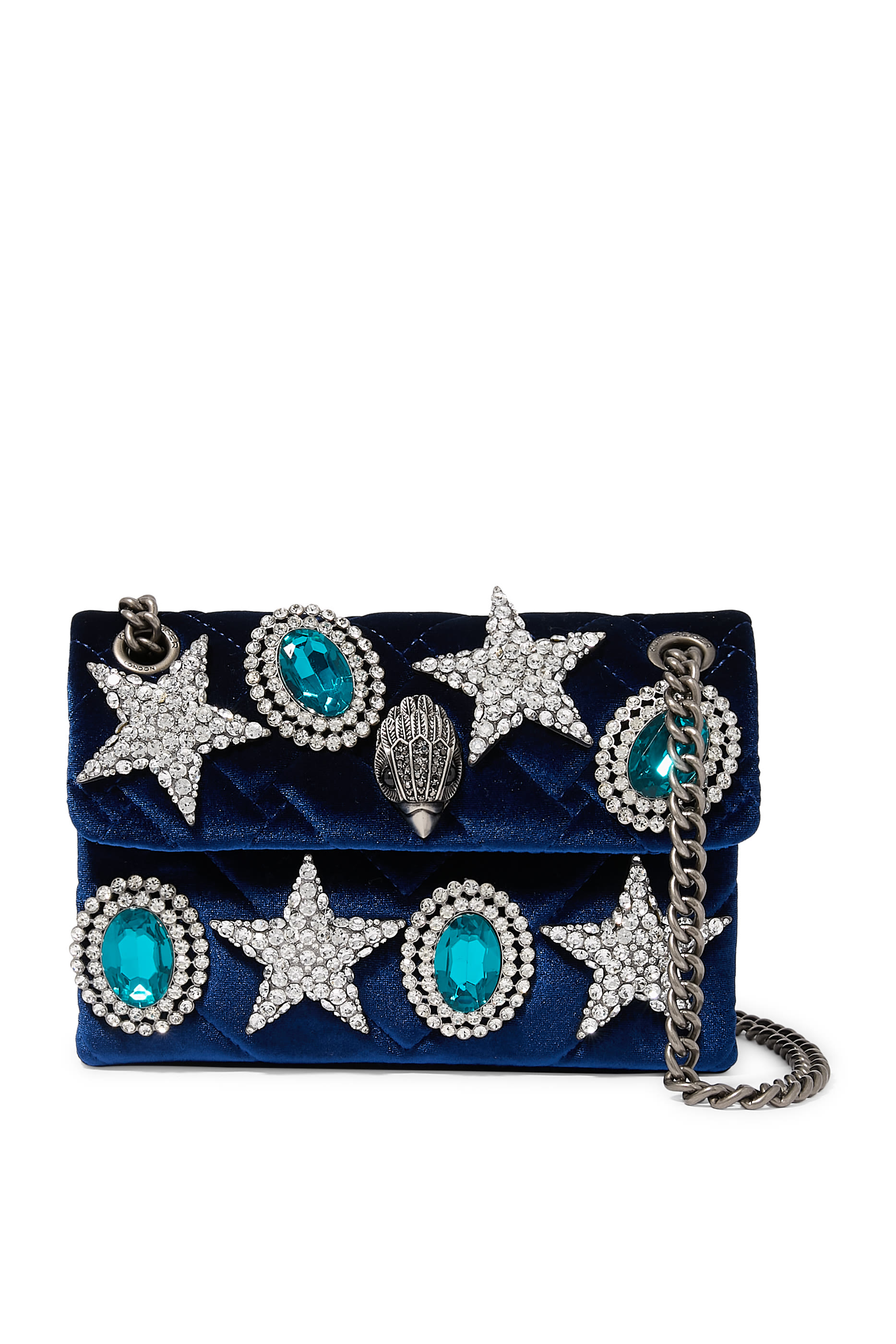 حقيبة كروس بودي صغيرة كنسينغتون قماش مخملي