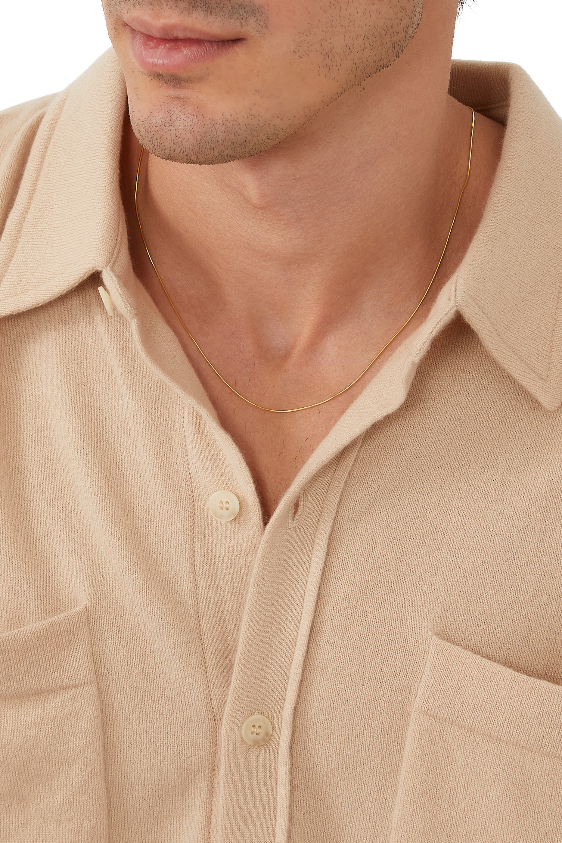 قلادة لينكس بسلسلة بطلاء هبي