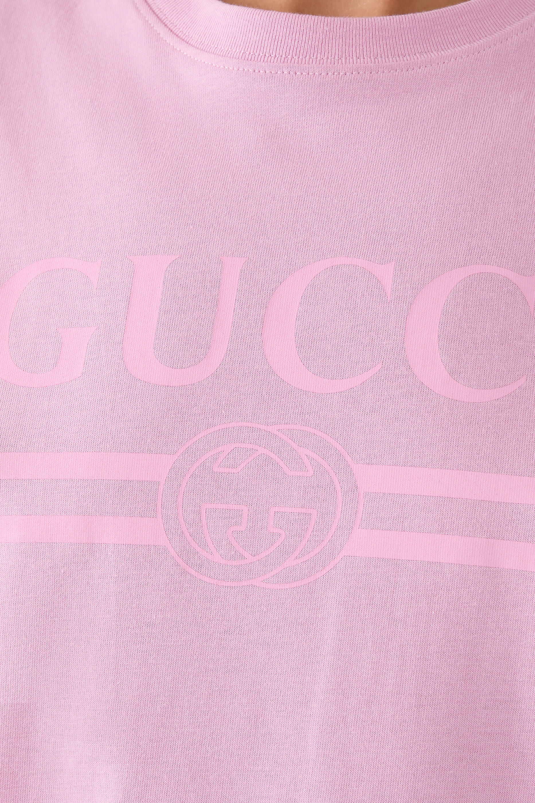 تيشيرت بشعار الماركة قطن جرسيه