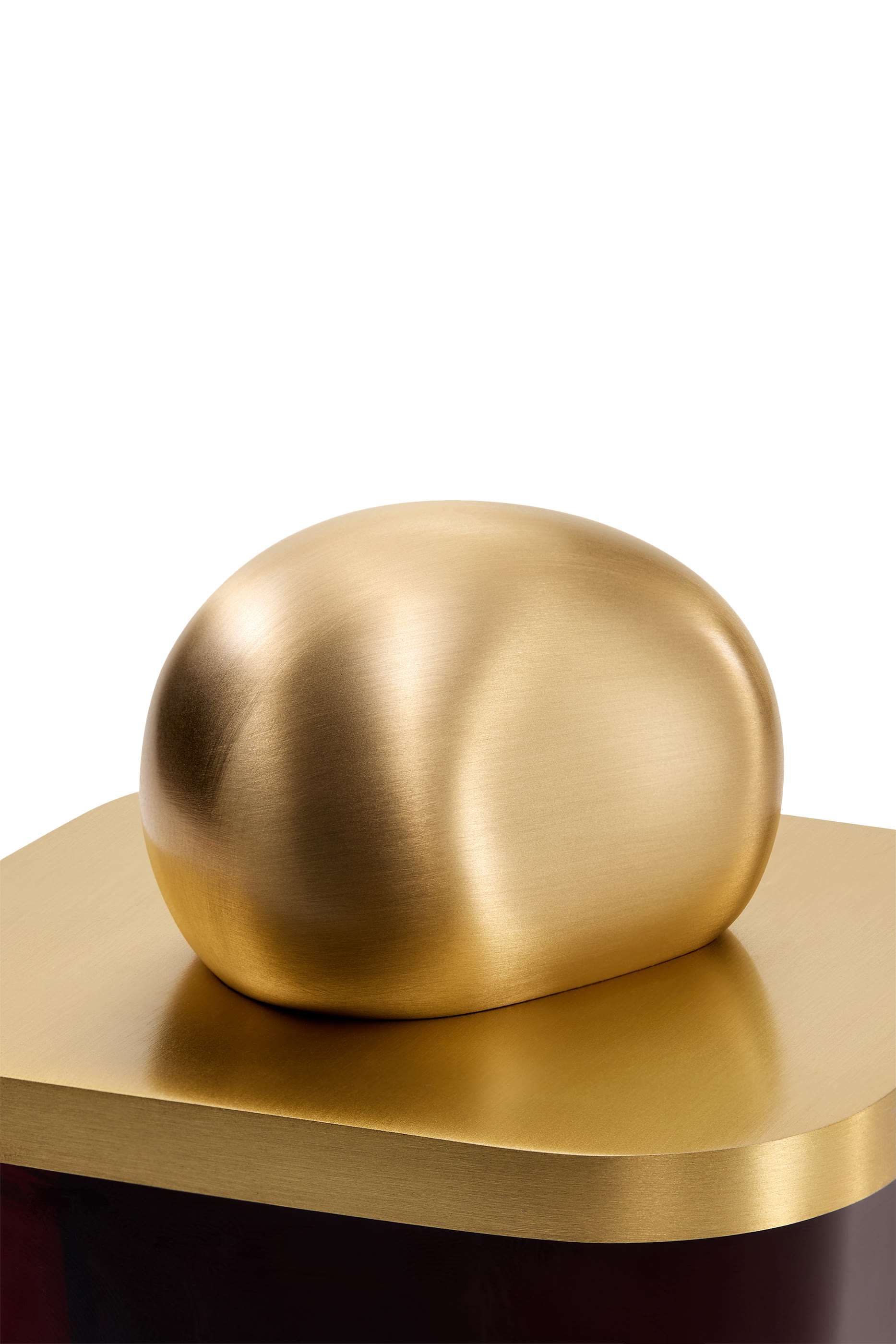 غطاء شمعة بجزء بتصميم حصى