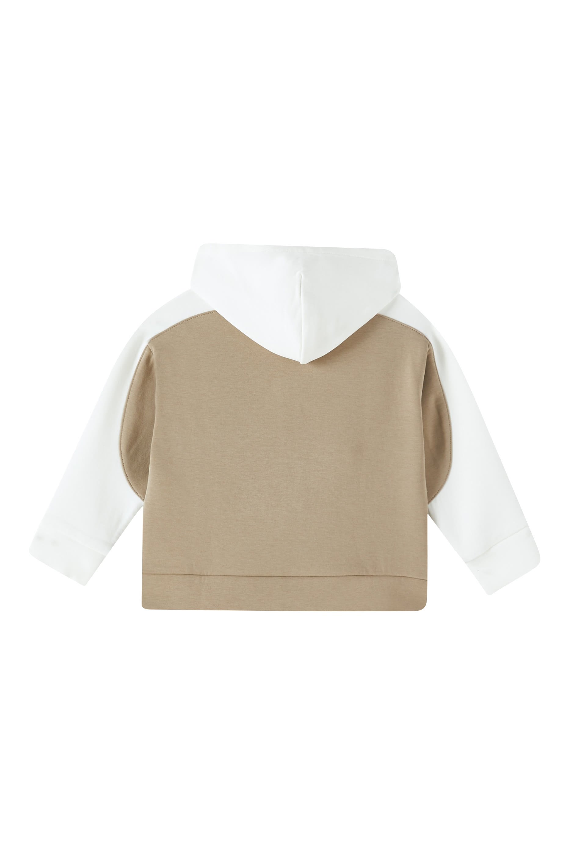 سويت شيرت بغطاء رأس بشعار الماركة للأطفال