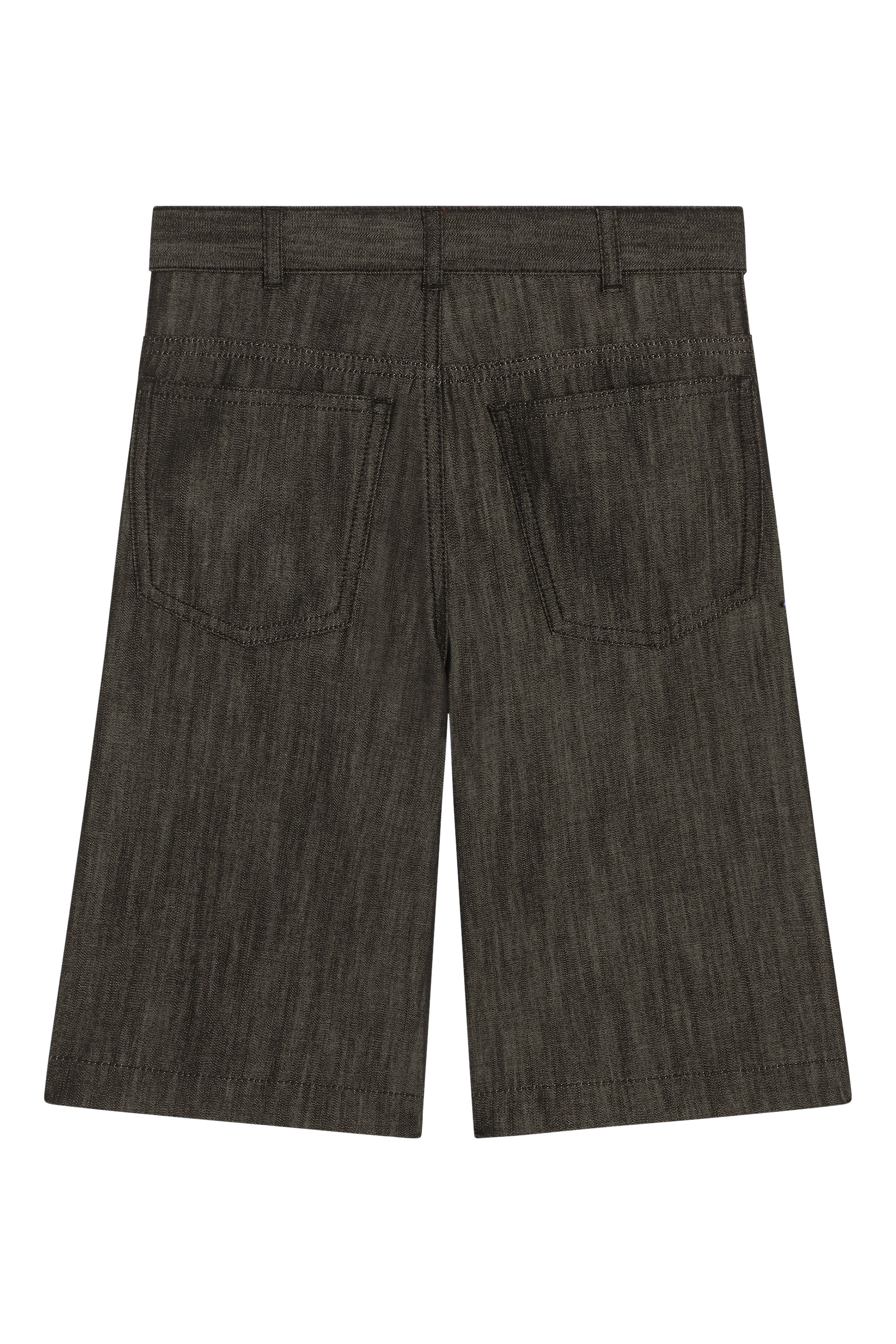 شورت برمودا دنيم بنقشة مايوليكا للأطفال