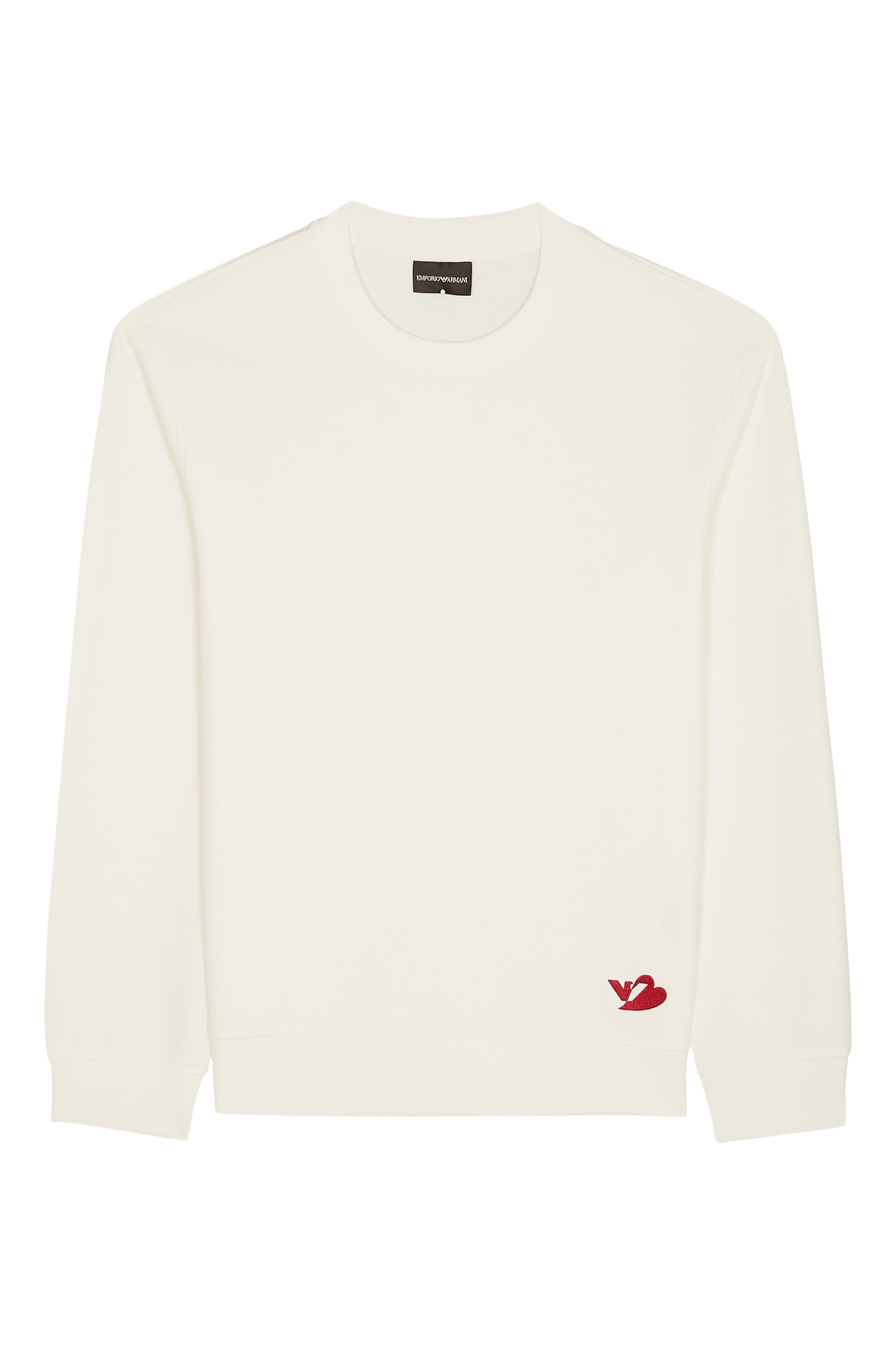 سويت شيرت بشعار النسر وقلب جيرسيه بحياكة مزدوجة