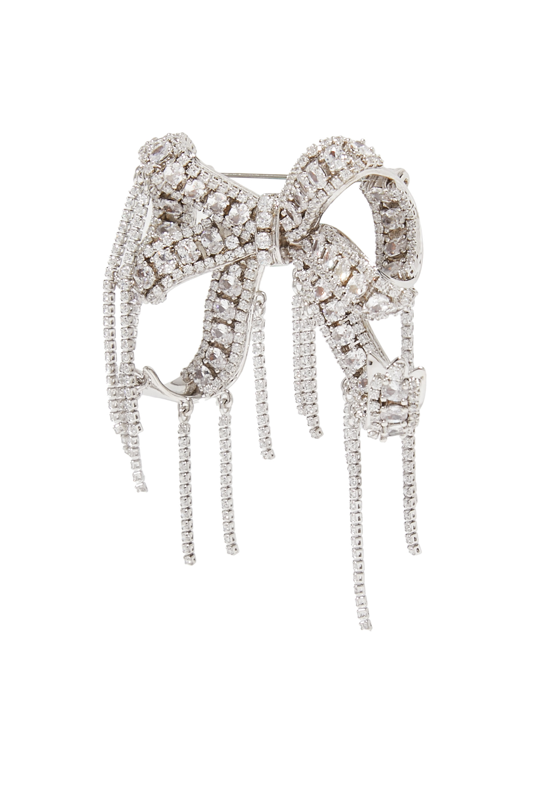 بروش بتصميم ربطة فيونكة مرصع بكريستال