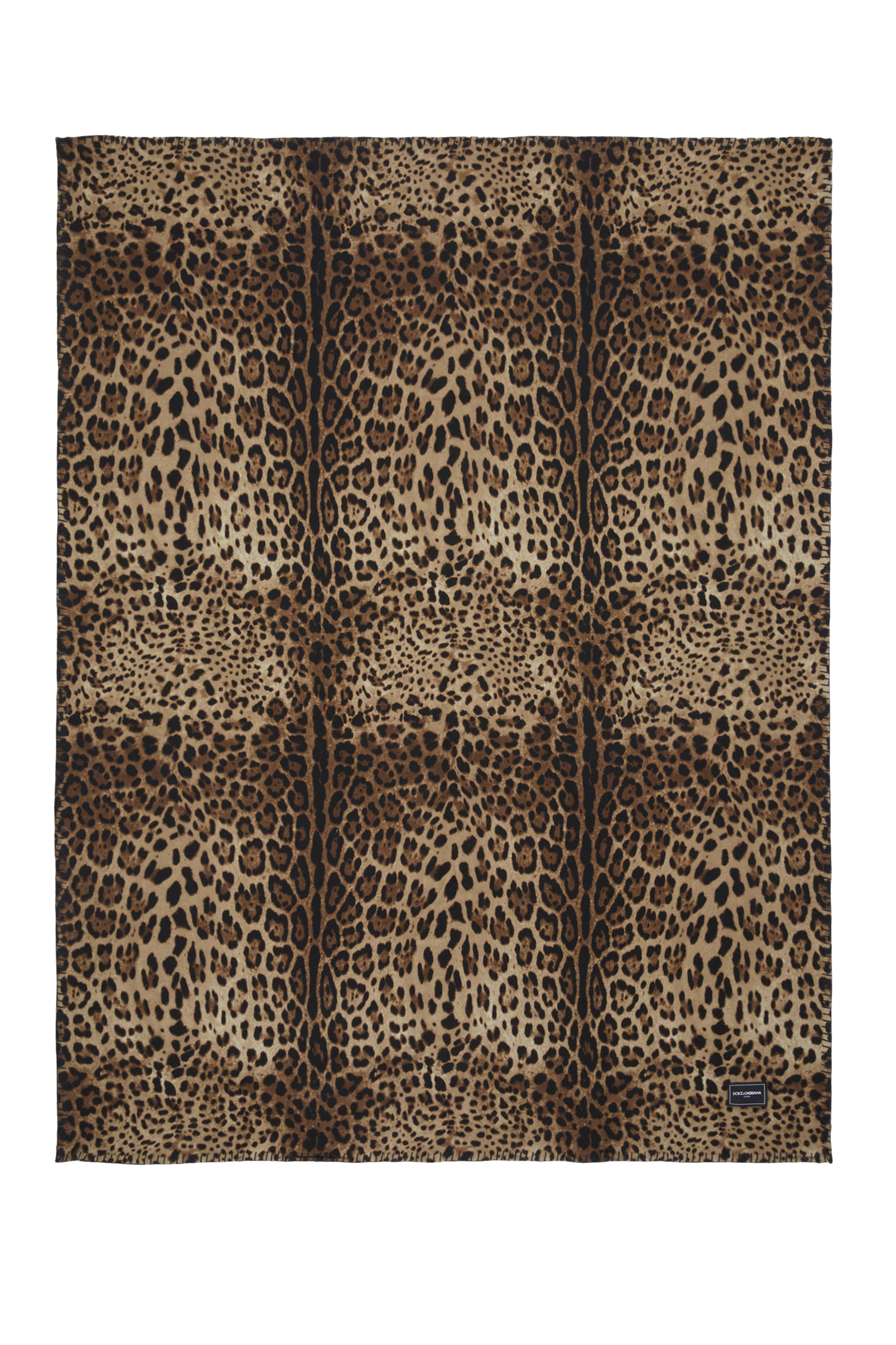 بطانية صوف وحرير بطبعات جلد فهد