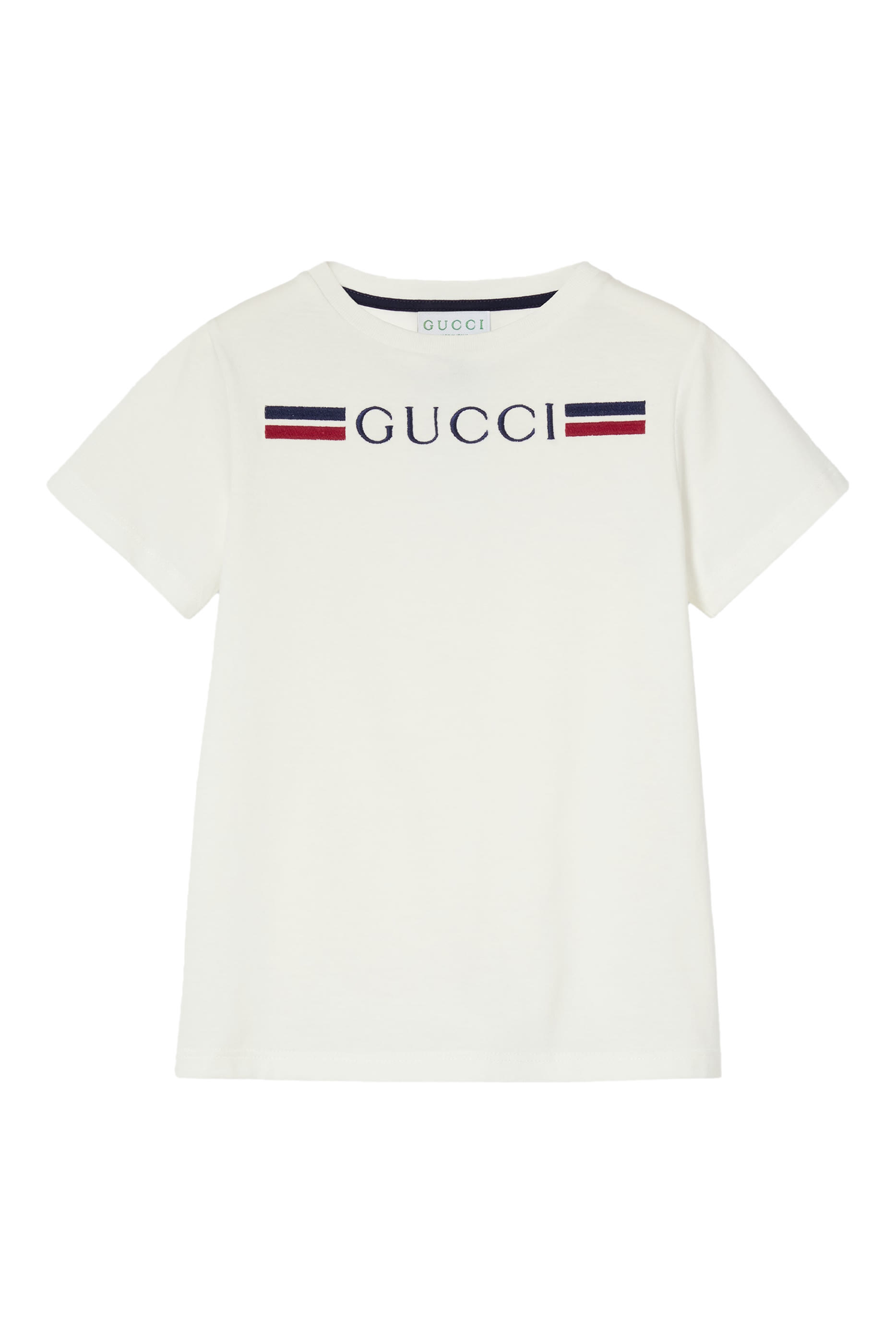 تيشيرت بطبعة شعار الماركة قطن للأطفال