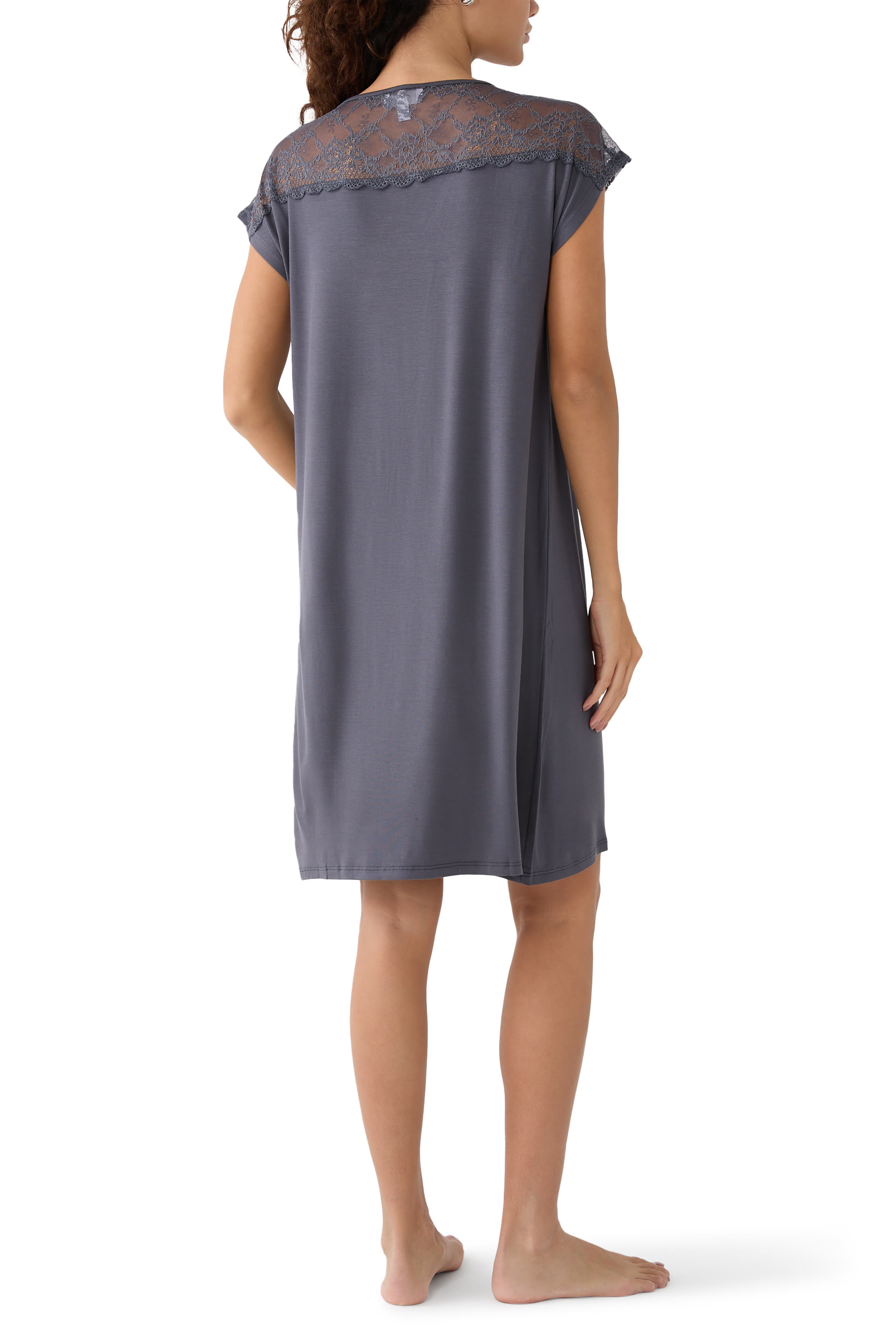 فستان نوم  جيرسيه ودانتيل