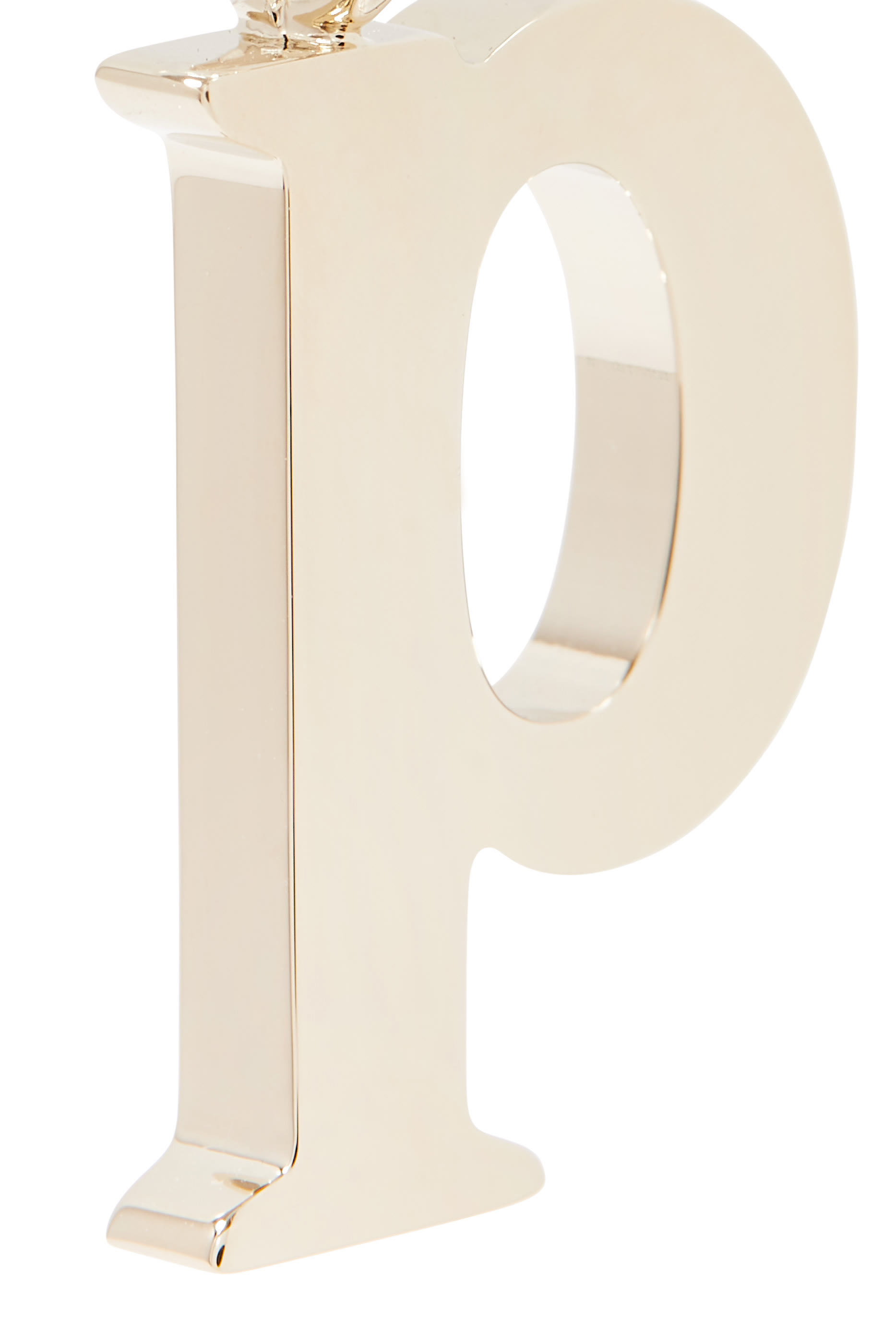 حلية بتصميم حرف P نحاس