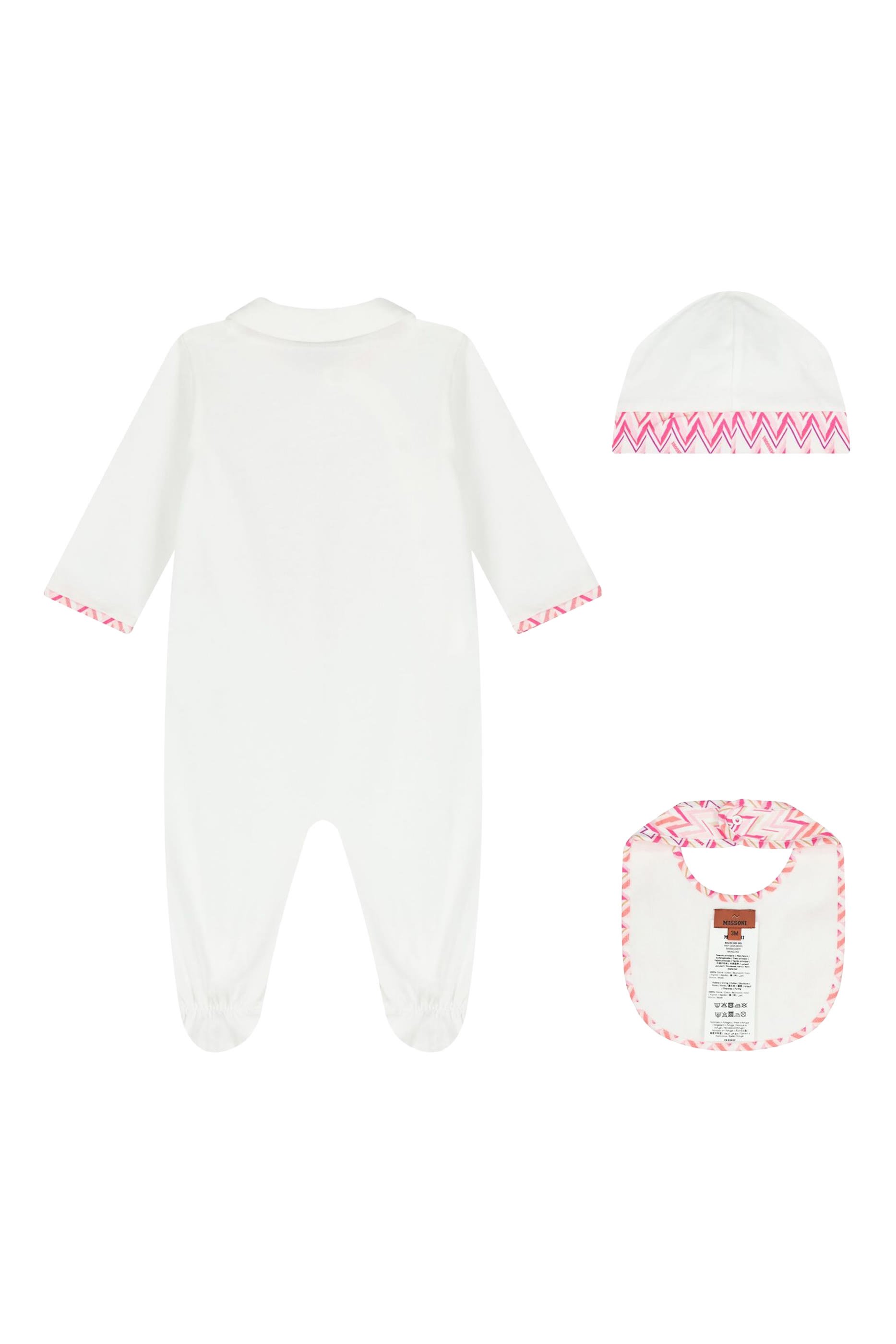 طقم لباس قطعة واحدة بطبعة خطوط متعرجة للأطفال