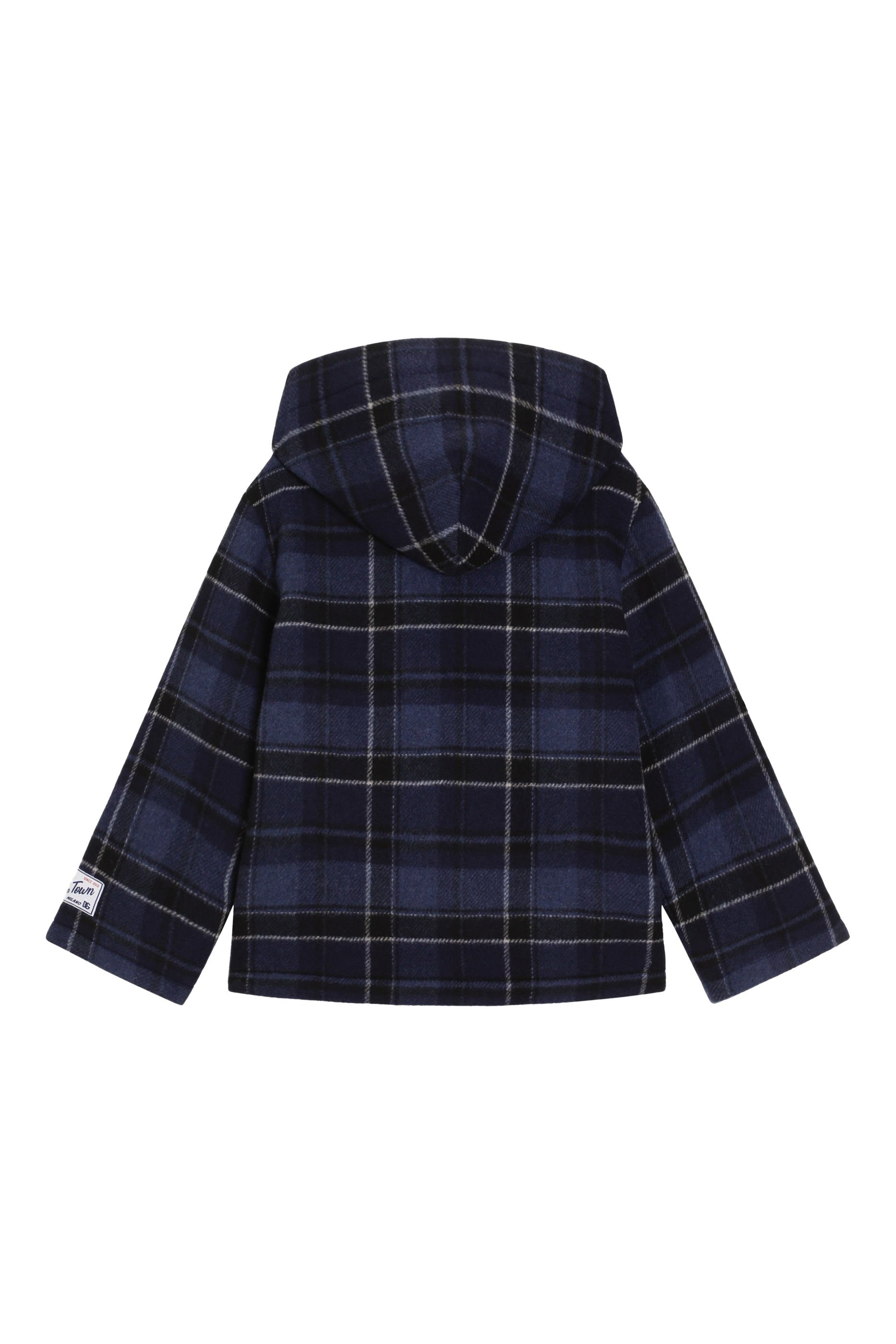 Kids Check Wool Coat