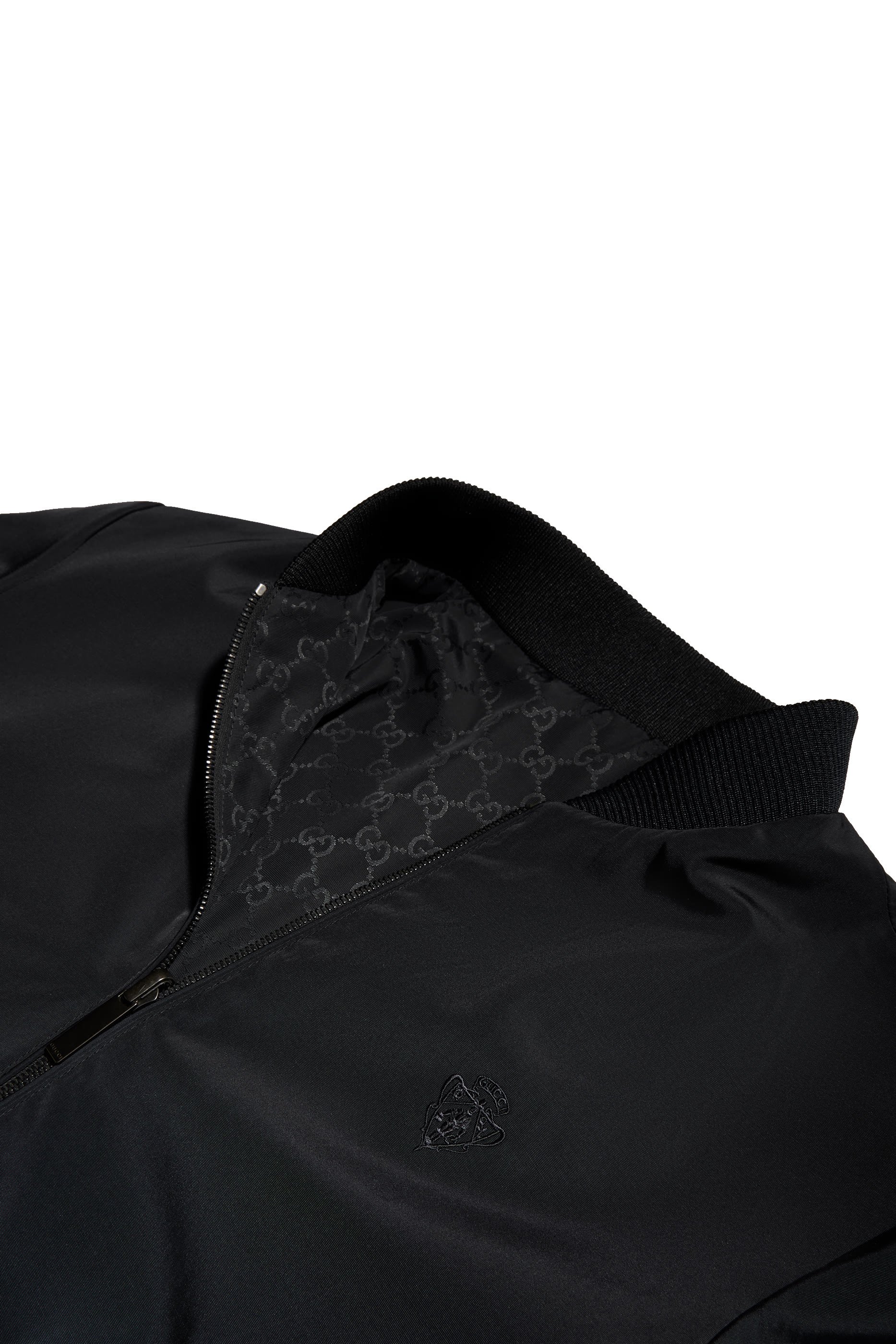 جاكيت بسحاب بتصميم بوجهين حرير فاي خفيف