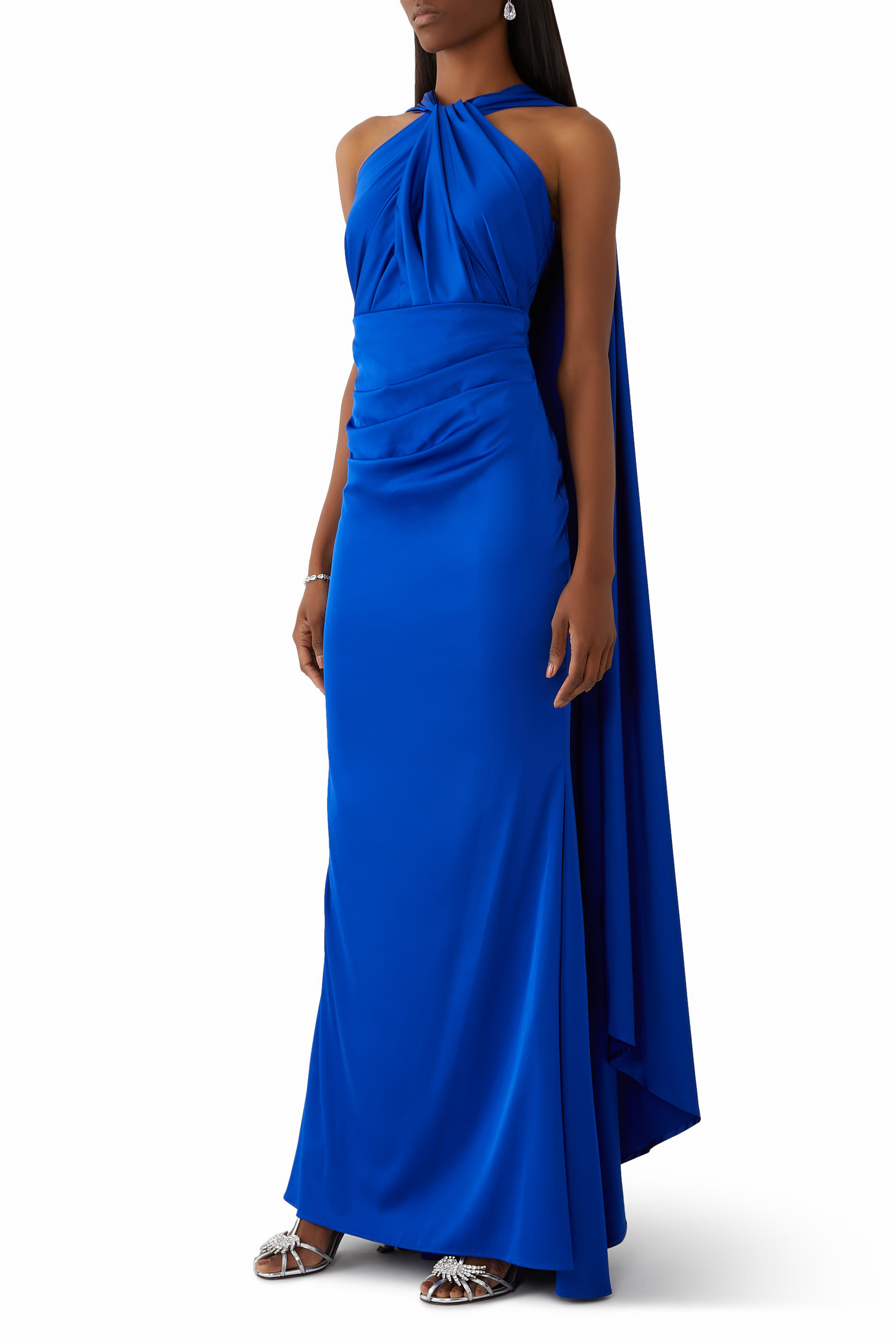 فستان سهرة بلا حمالات