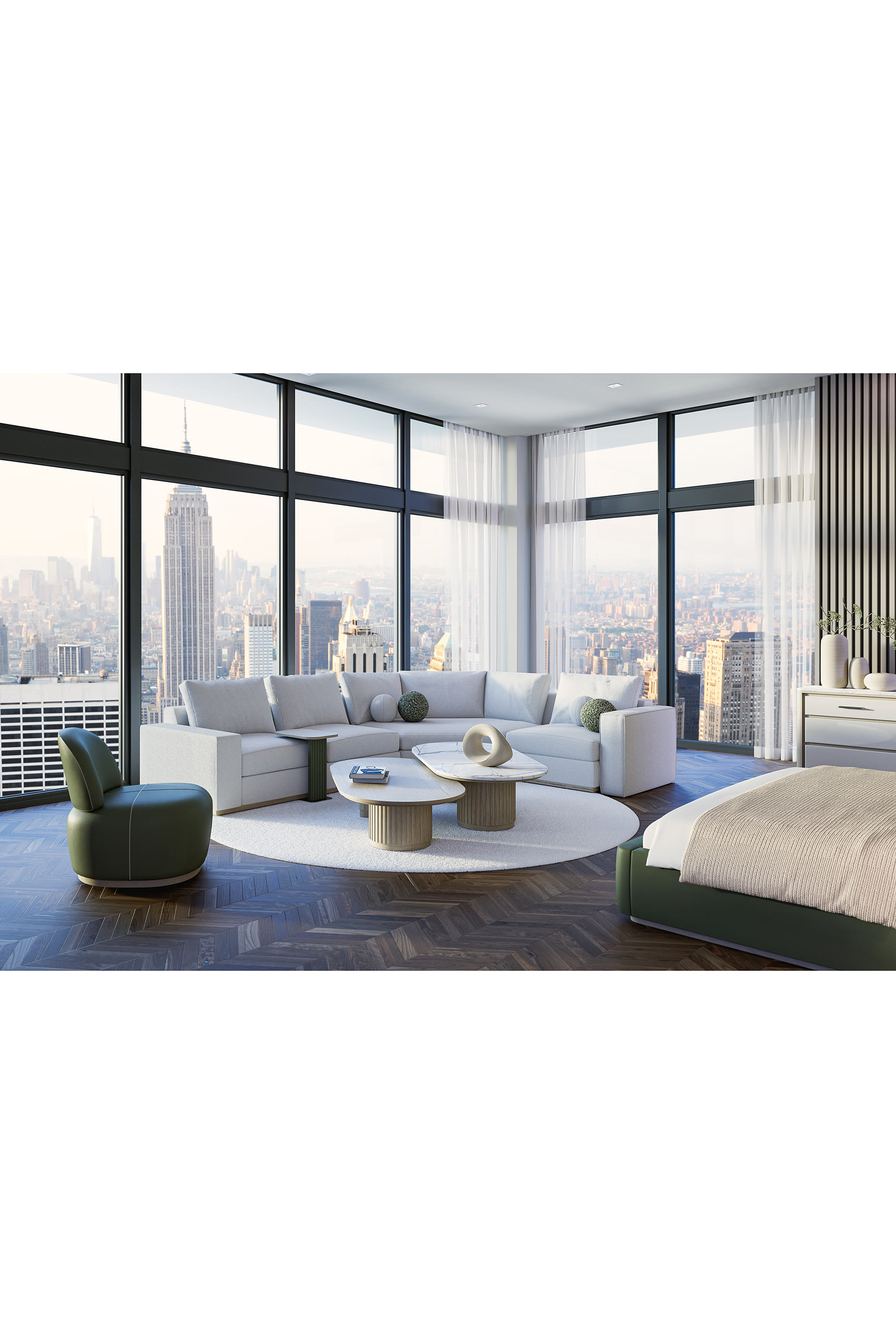 كنبة غالاباغوس بأقسام