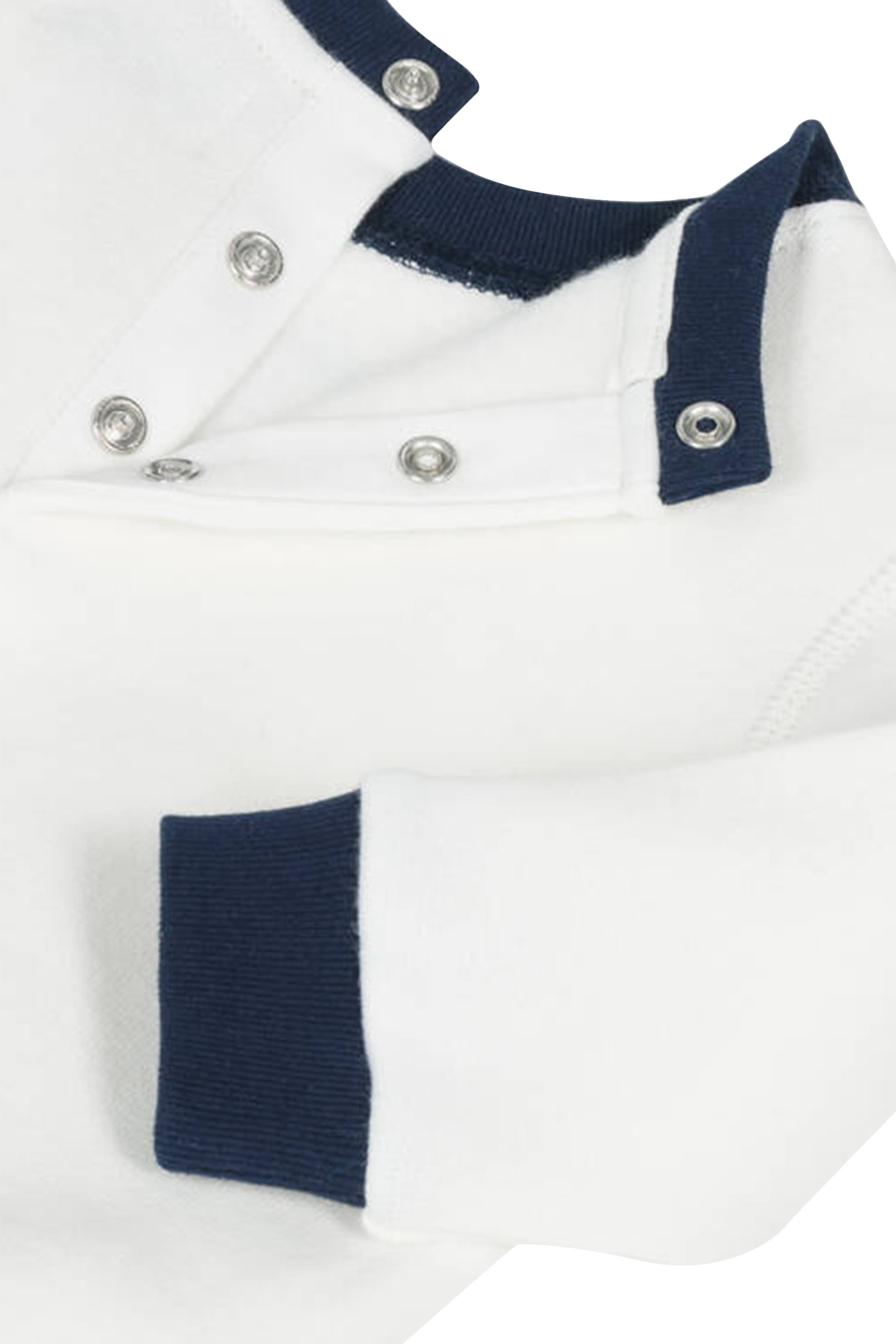 طقم سويت شيرت وبنطال بشعار الماركة للأطفال