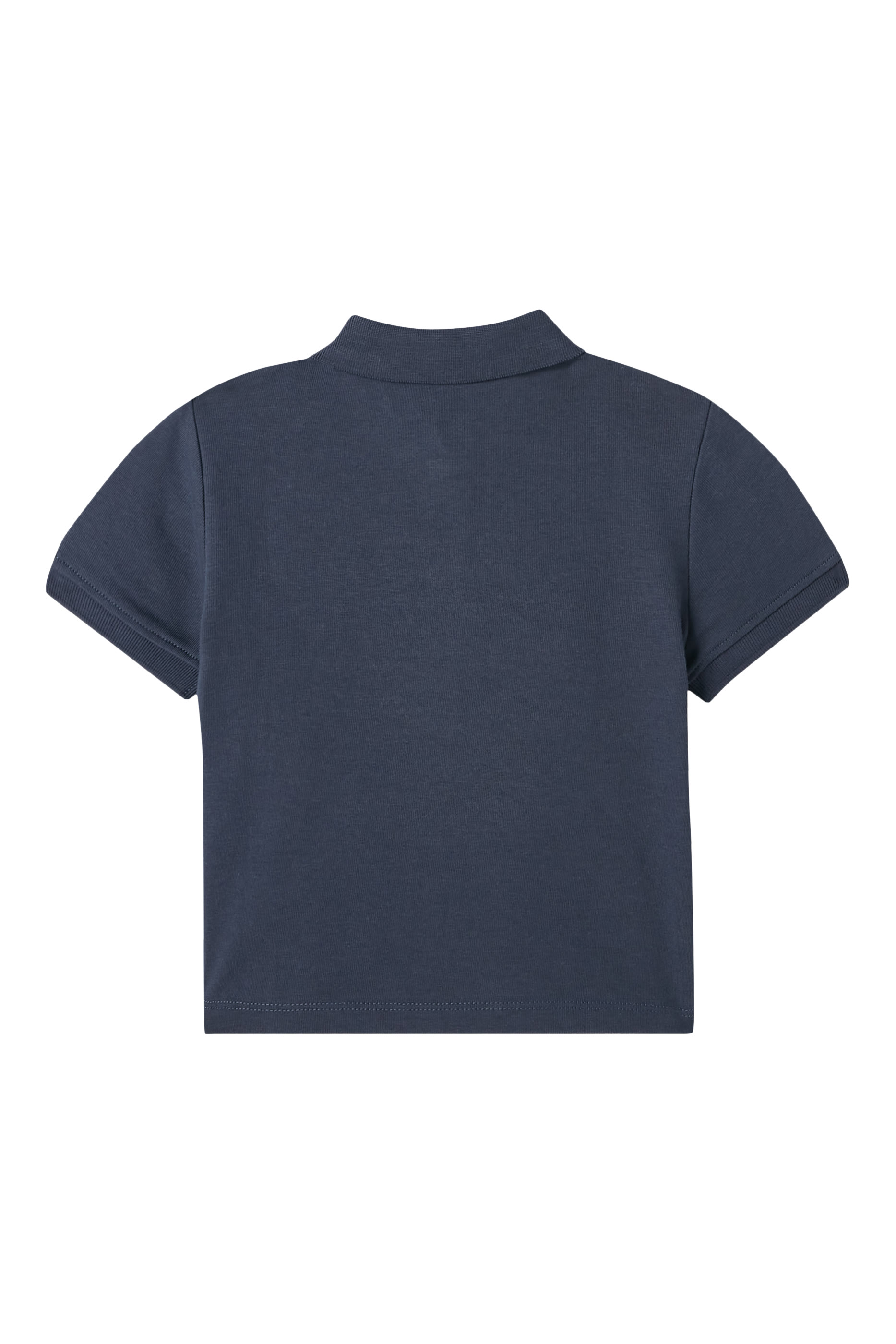 قميص بولو بشعار الماركة ورقعة العلم جيرسيه للأطفال