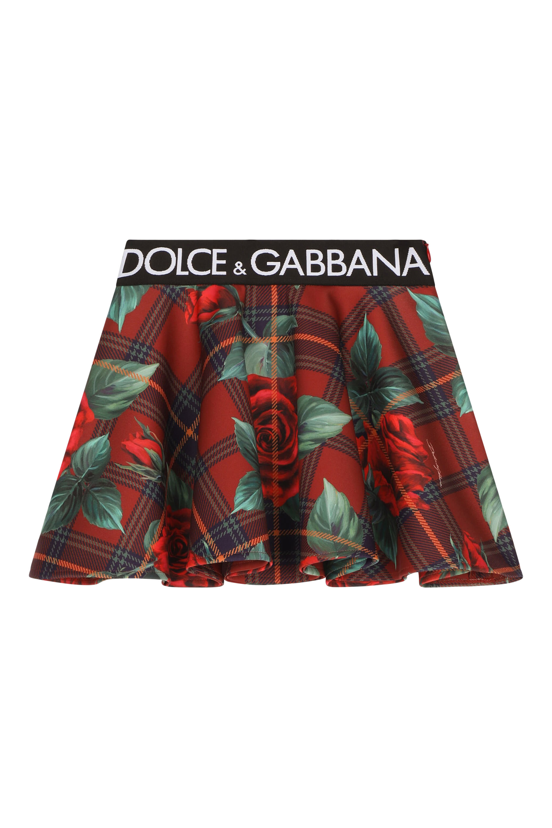 تنورة للأطفال بطبعة مربعات سكوبا