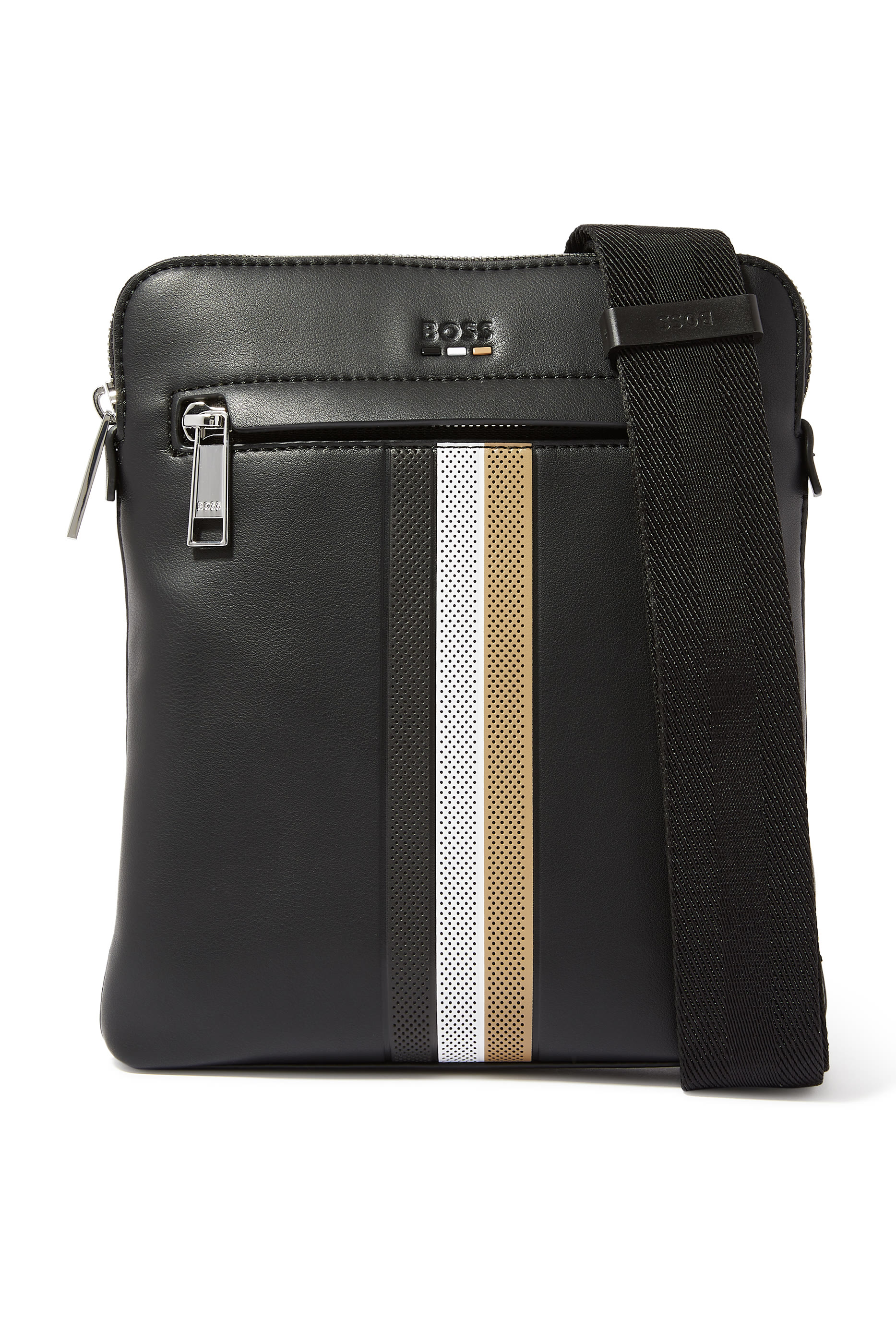 قيبة مخططة بتصميم ظرف نايلون معاد تدويره