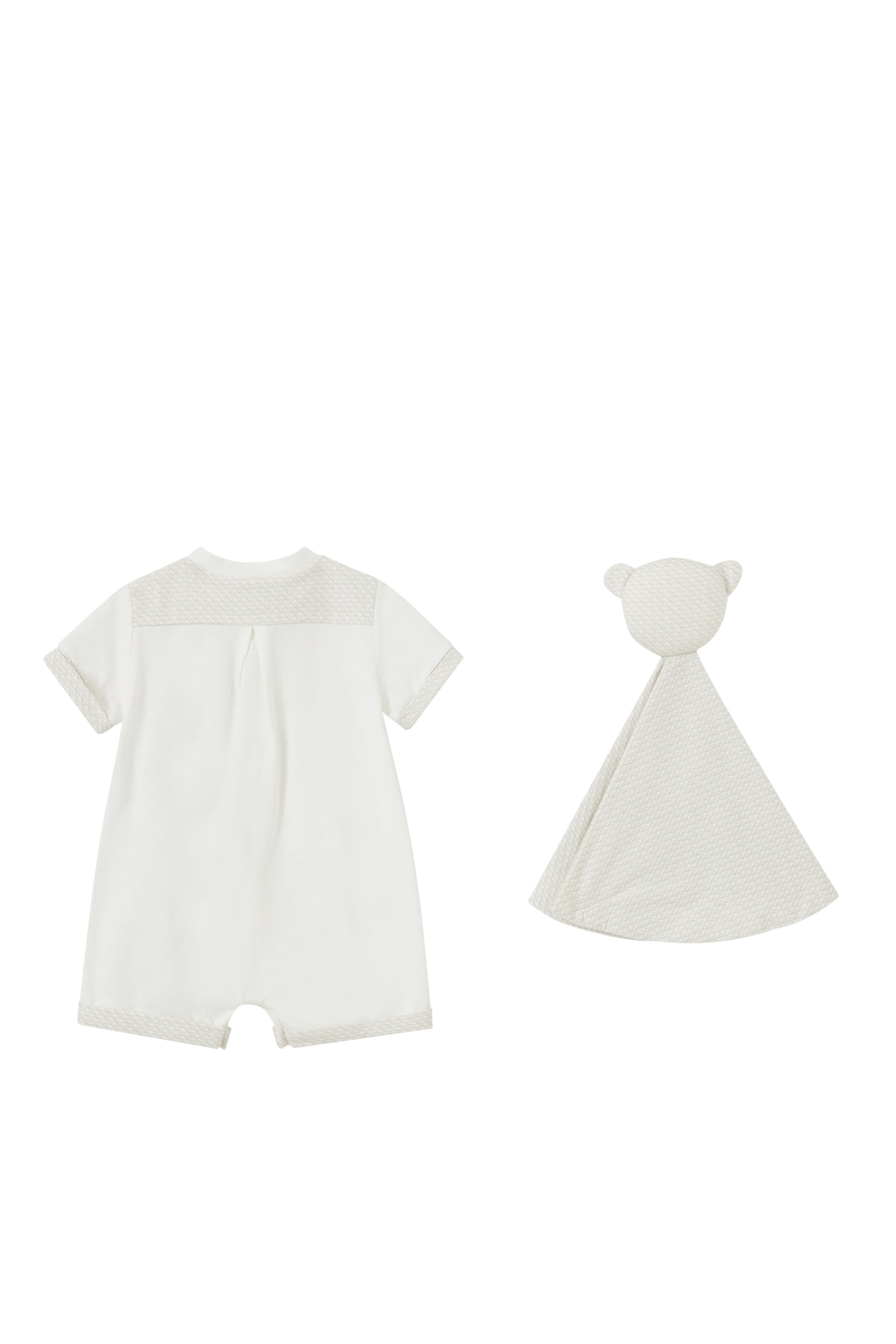 طقم رومبر ولحاف بدمية دب من التشكيلة الأساسية بشعار الماركة