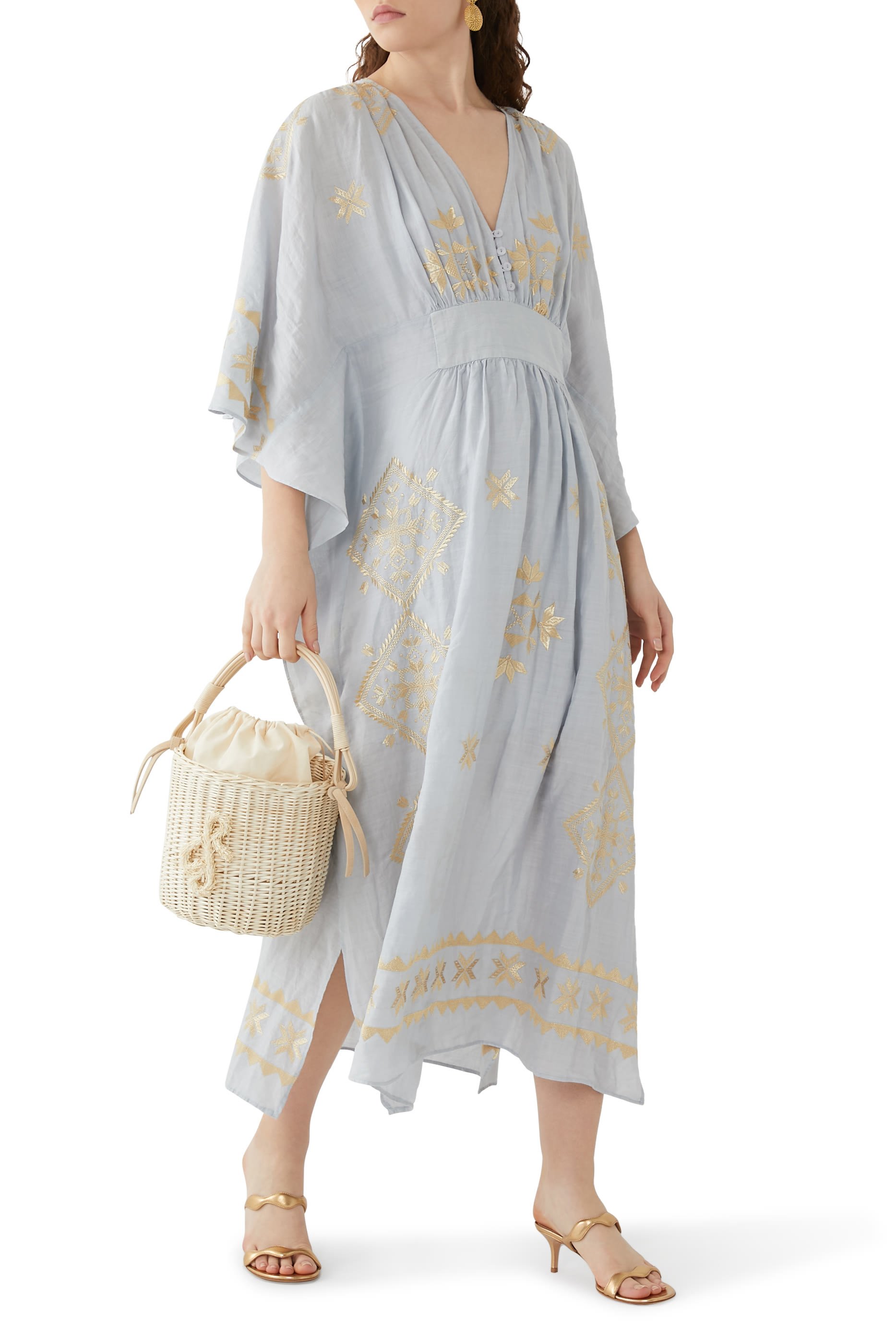 فستان باتوينغ متوسط الطول