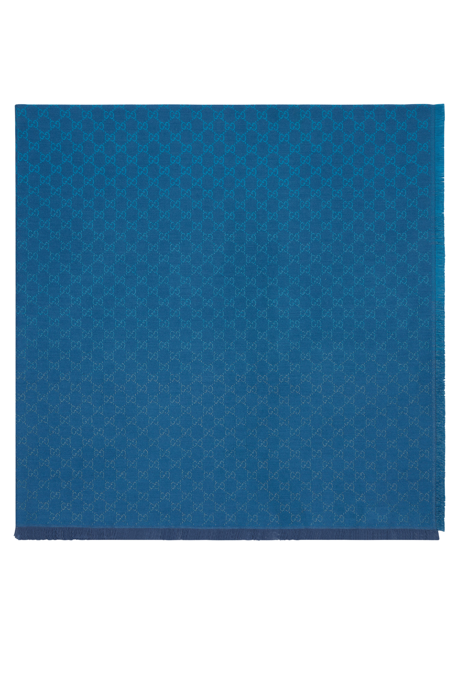 وشاح بنقشة حرفي شعار الماركة قطن صوف وخامة لامعة