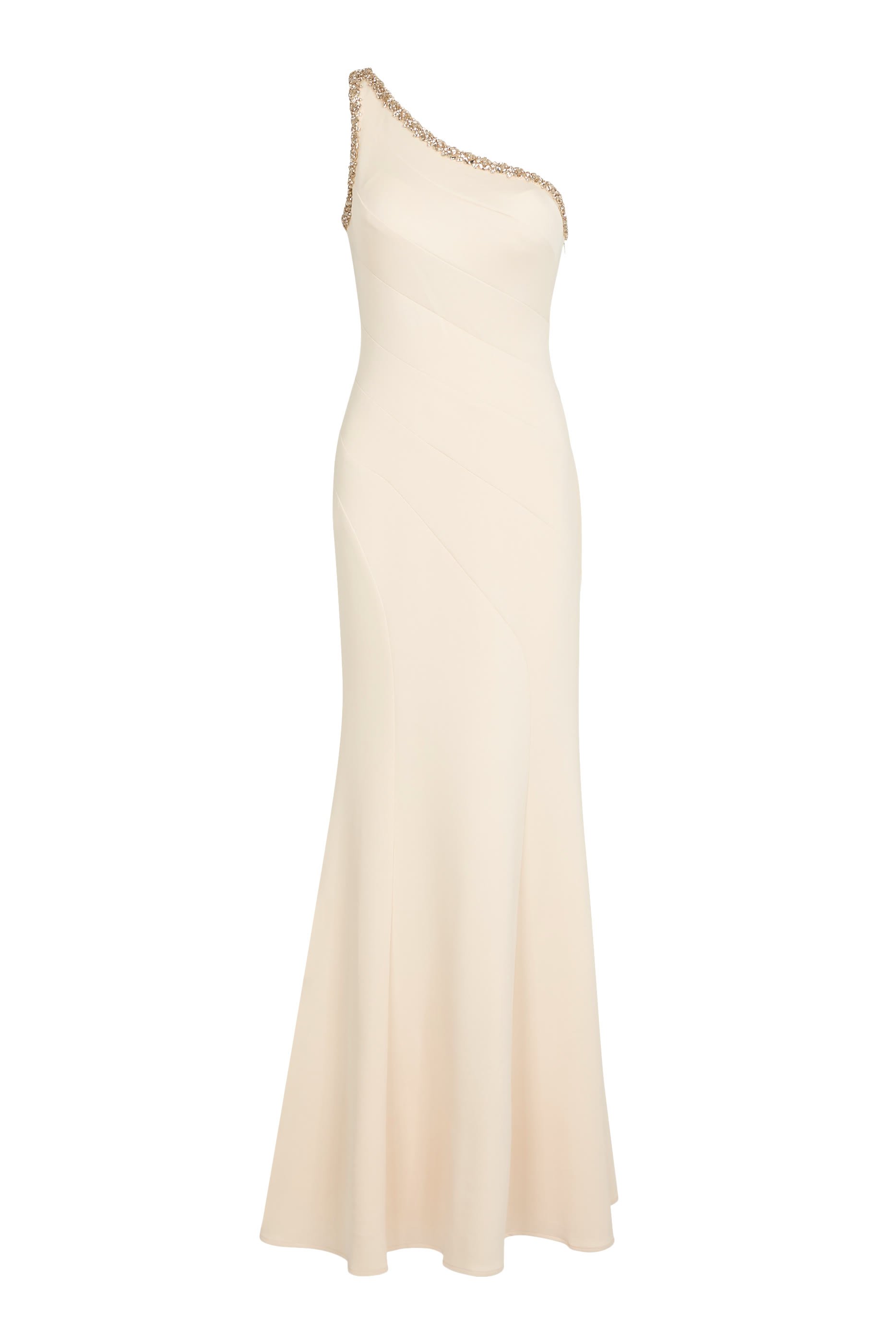 فستان سهرة بكتف مكشوف