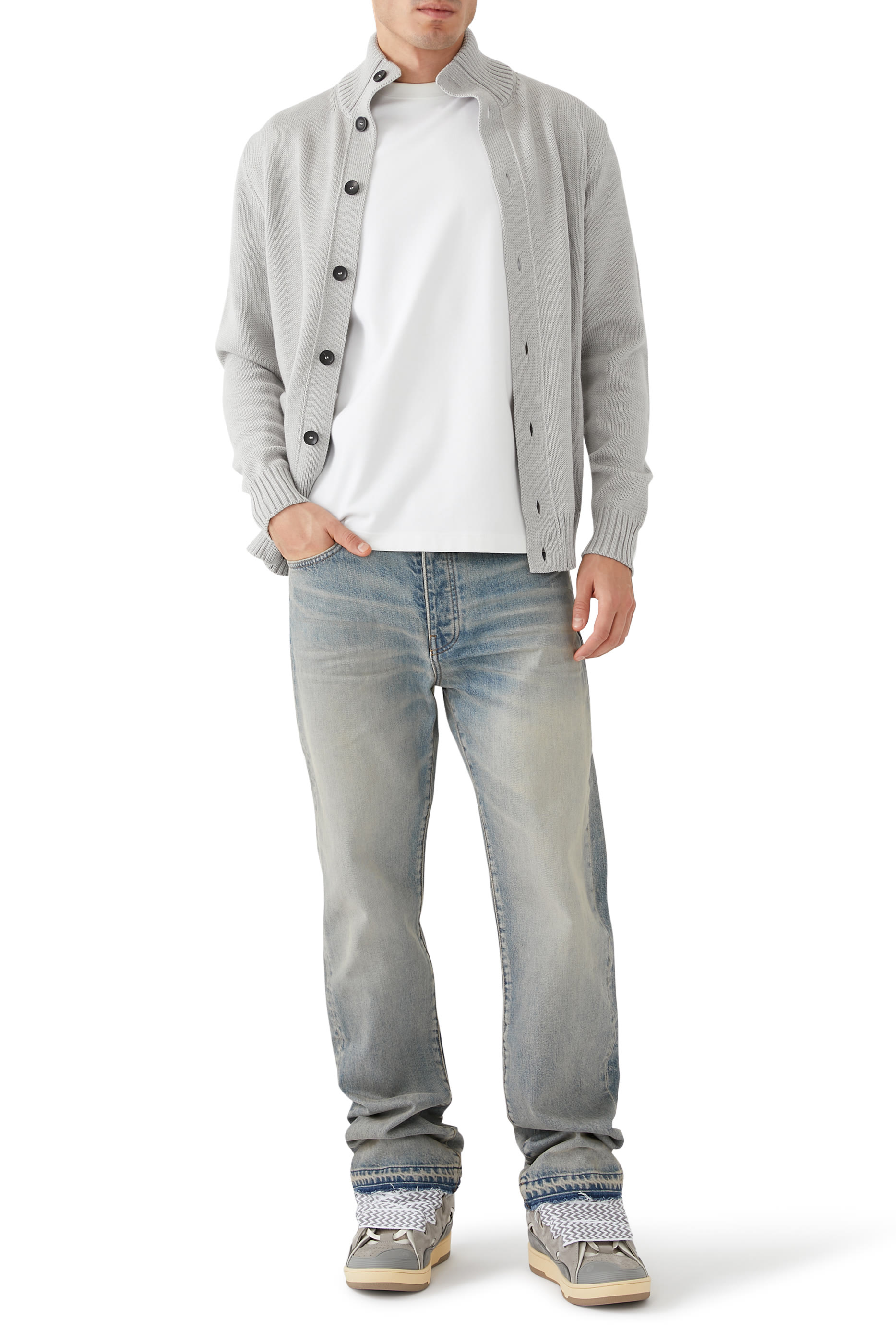 سنيكرز كيرب بكاحل منخفض جلد