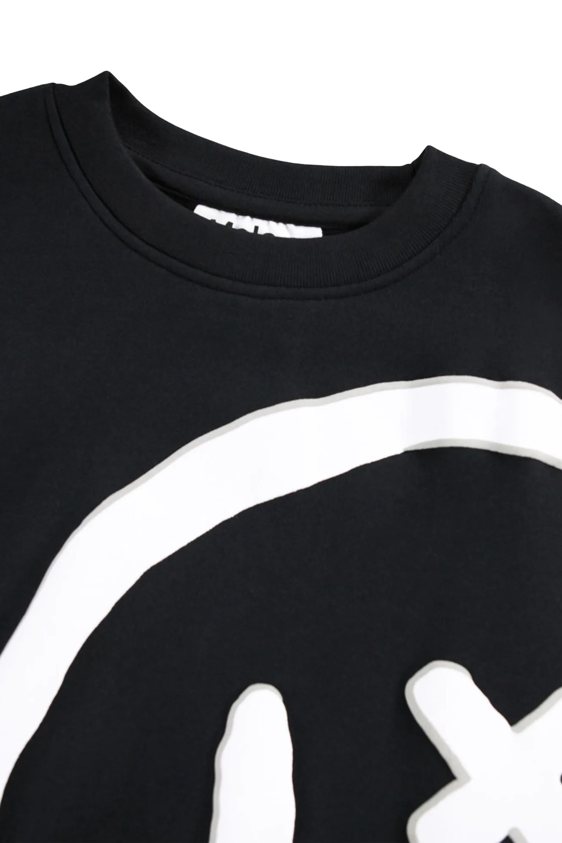 سويت شيرت مار بنقشة وجه مبتسم للأطفال